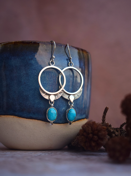 The Freya Earrings | Blue Bird Turquoise