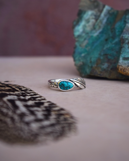 The Hestia Ring | Blue Bird Turquoise