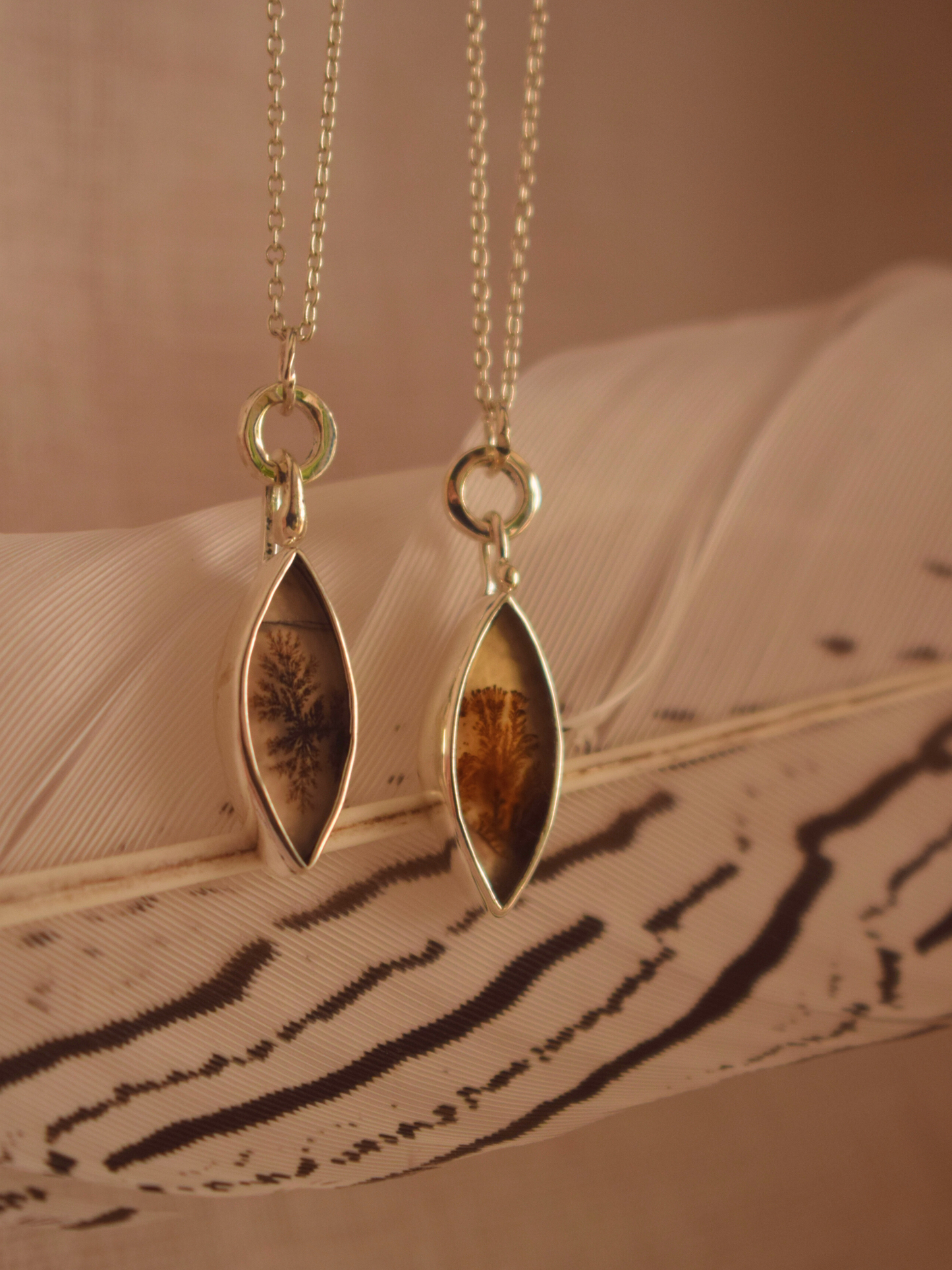 Sol Seed Necklace - Dendritic Agate 2