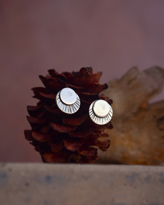 Ray Studs | Sterling Silver