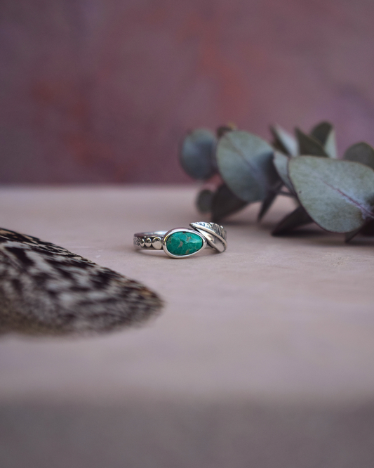 The Hestia Ring | Sierra Bella Turquoise Size M