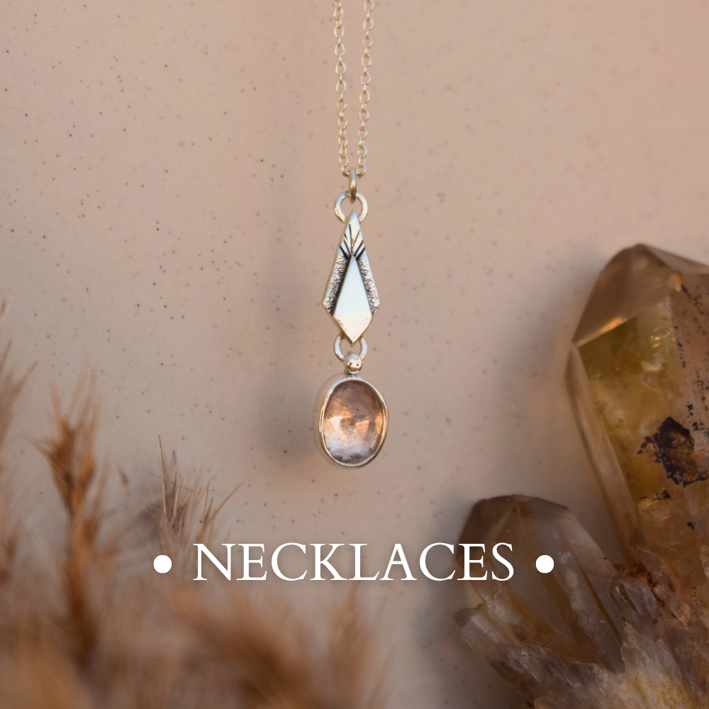 Turquoise and moonstone silver pendant on chain