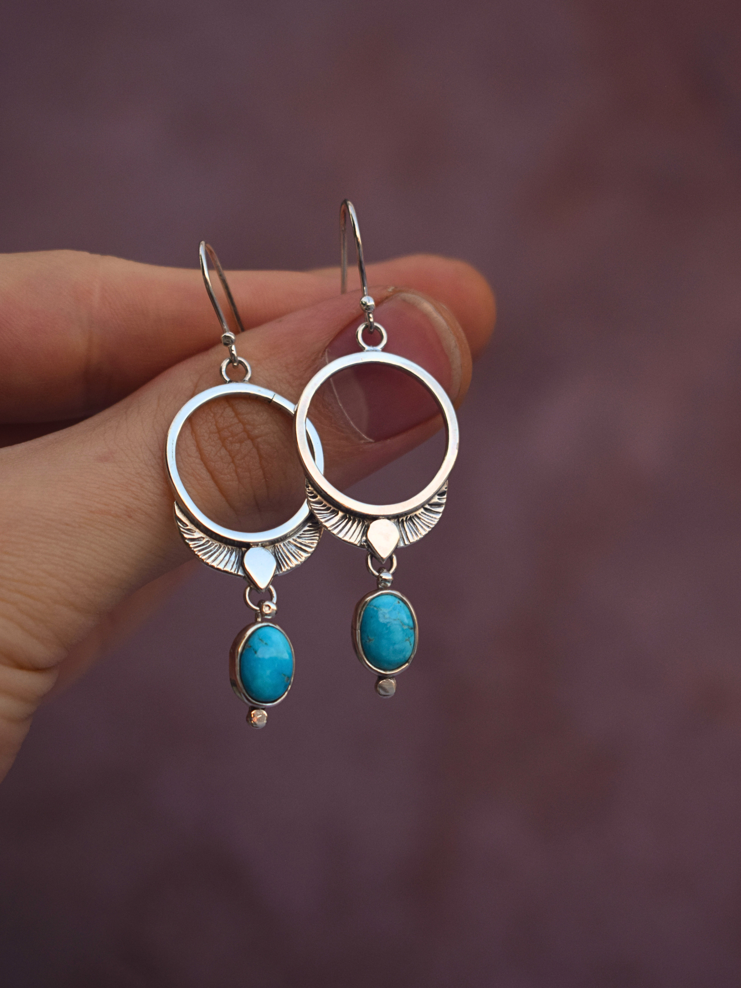 The Freya Earrings | Blue Bird Turquoise