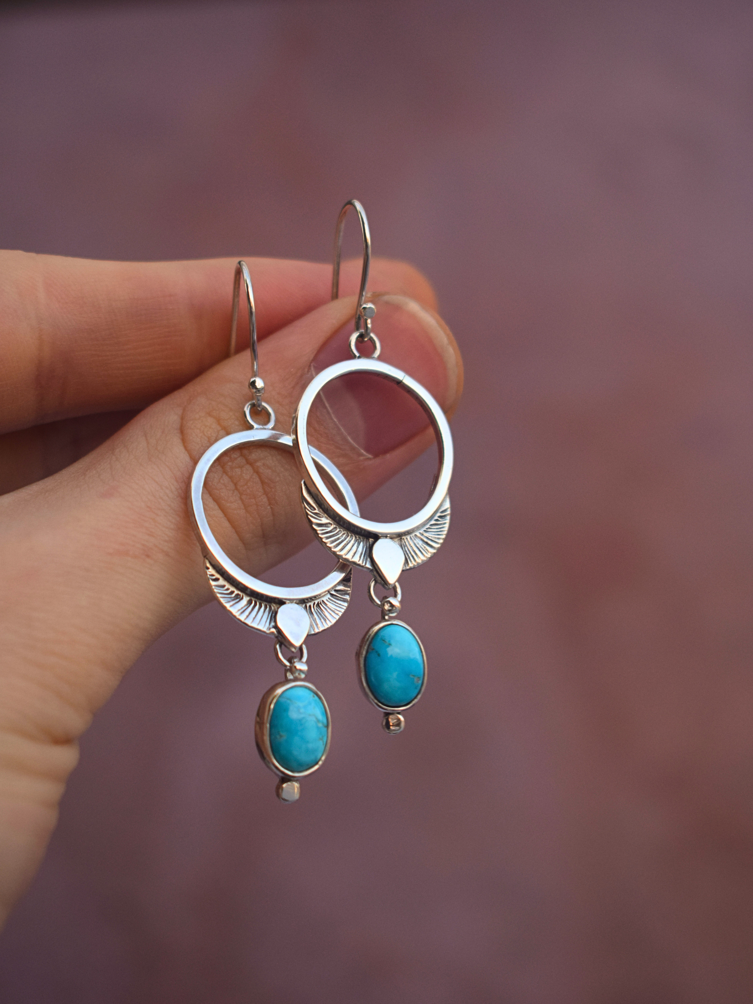 The Freya Earrings | Blue Bird Turquoise