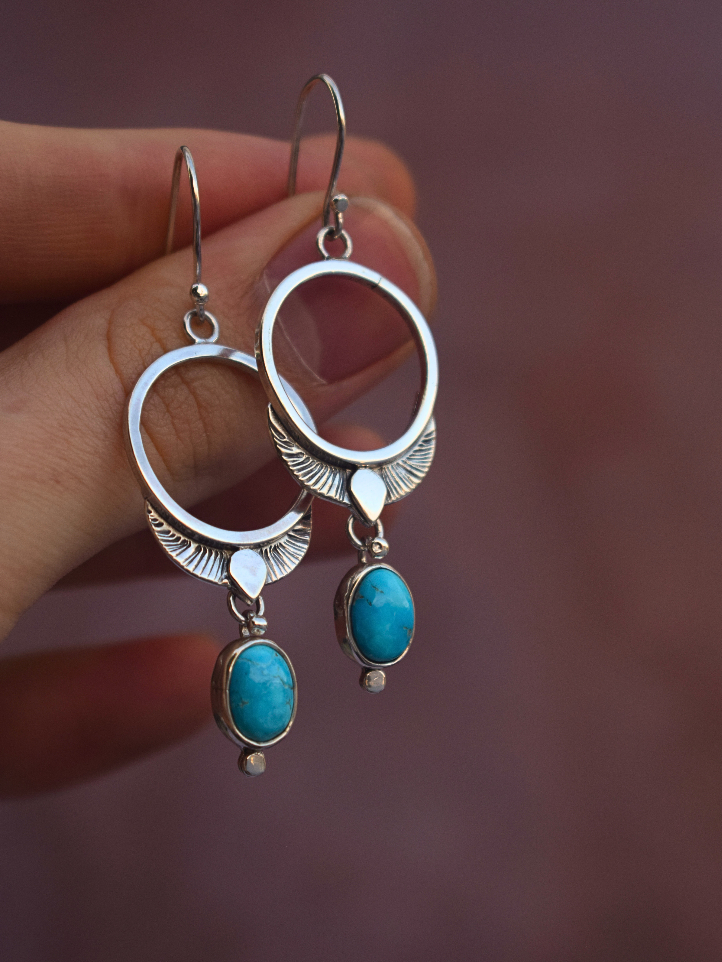 The Freya Earrings | Blue Bird Turquoise