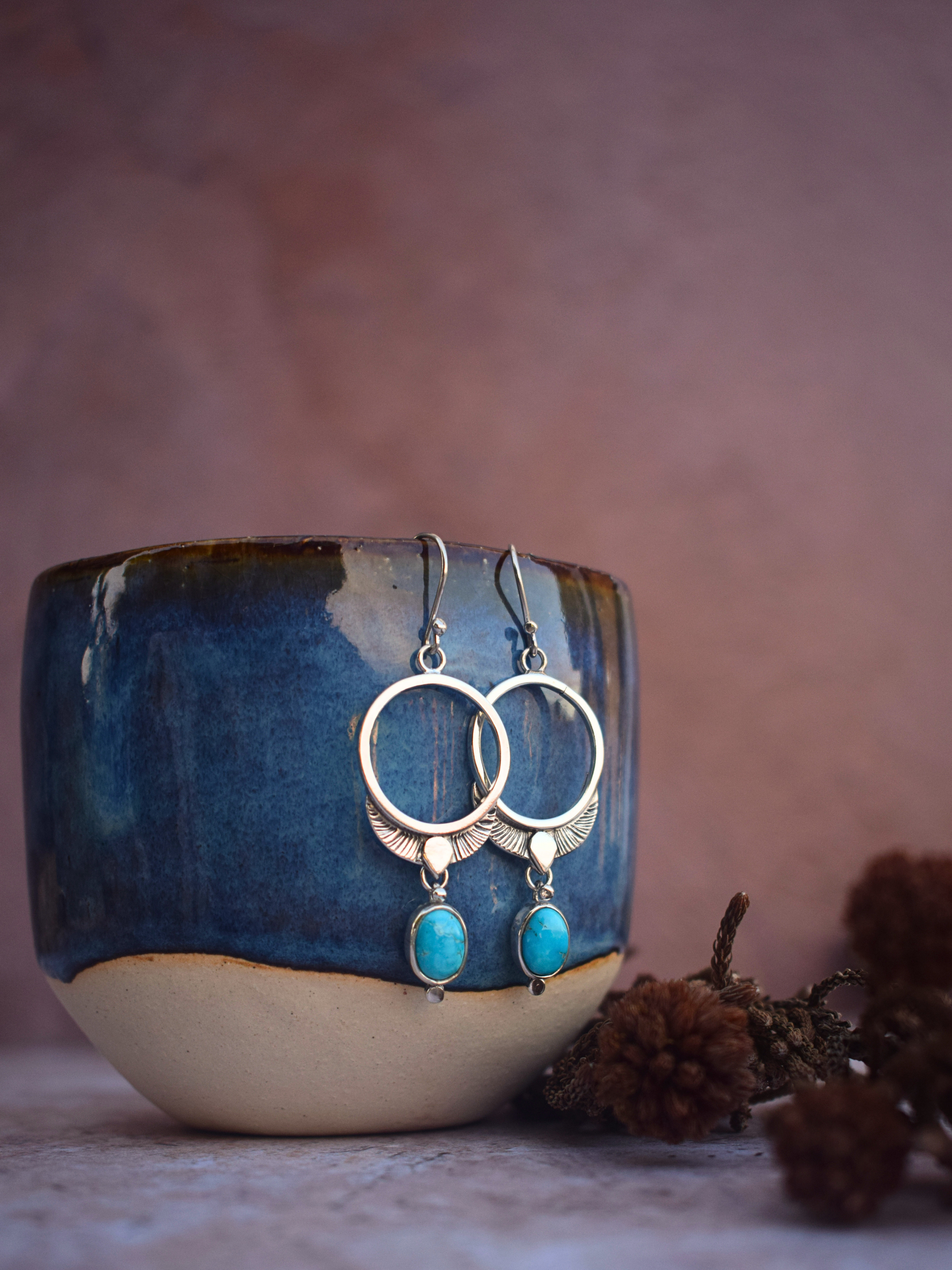 The Freya Earrings | Blue Bird Turquoise