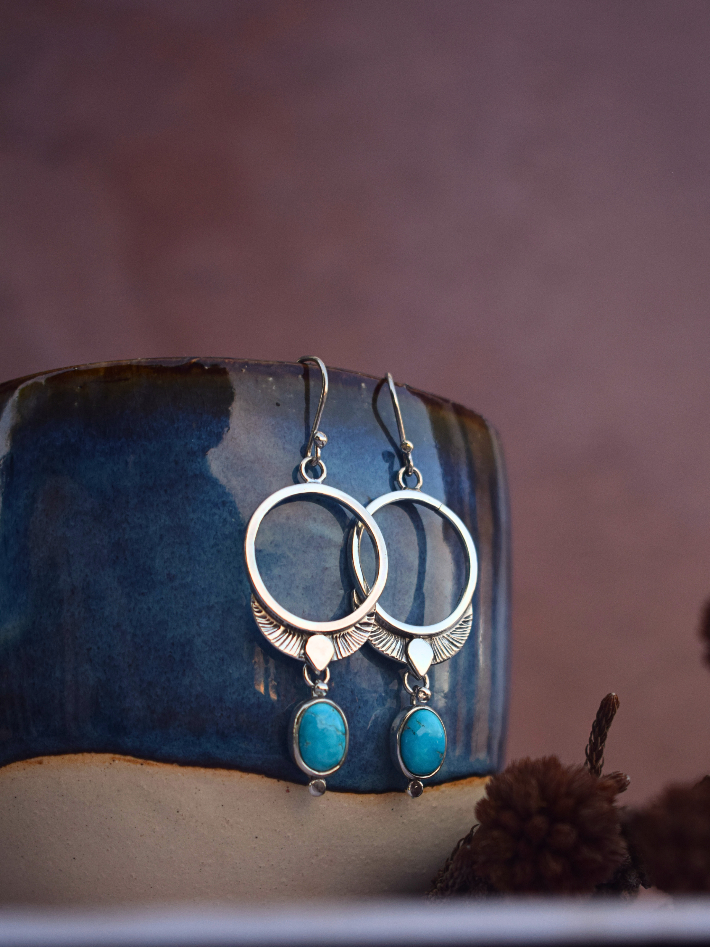 The Freya Earrings | Blue Bird Turquoise