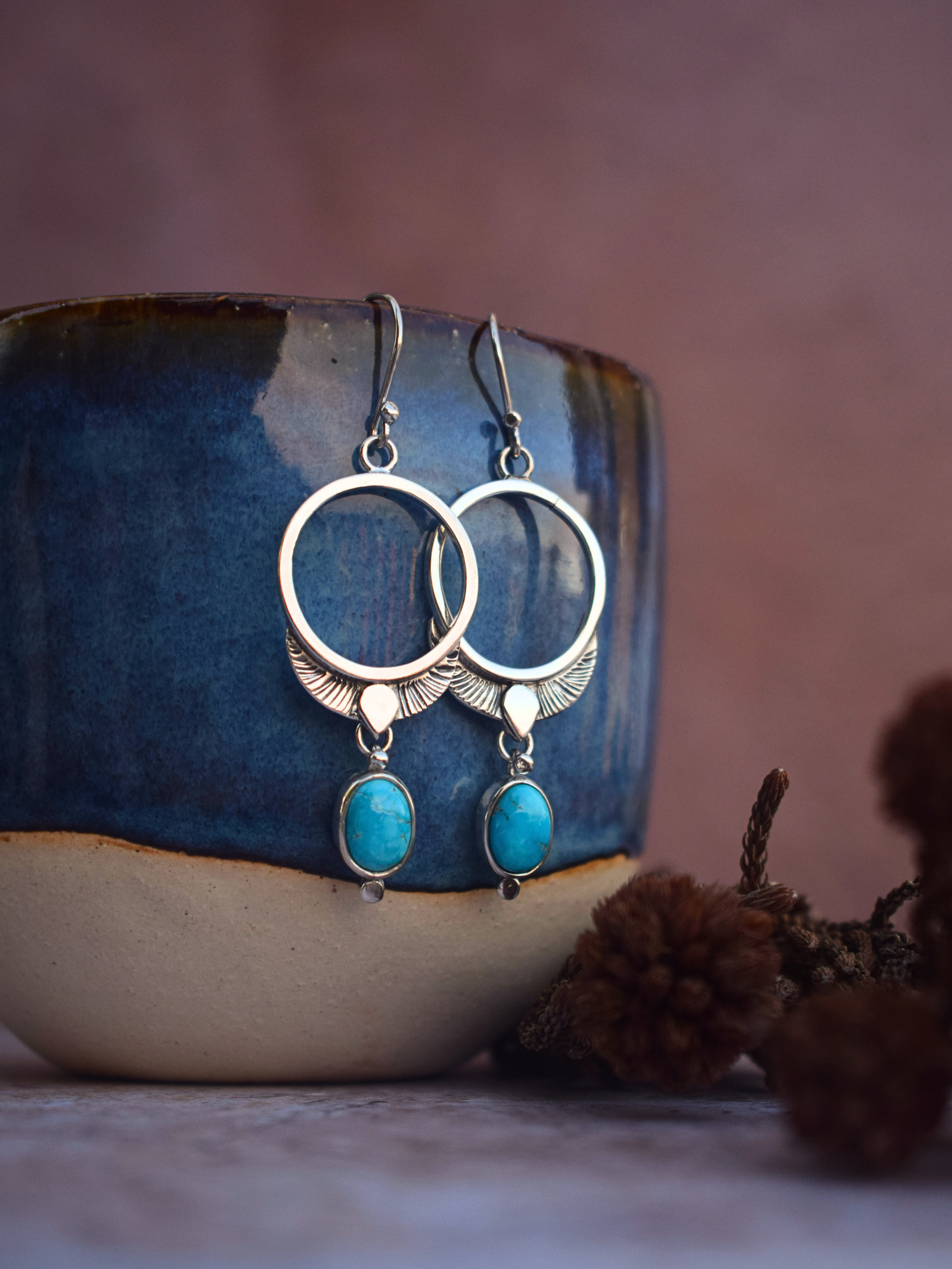 The Freya Earrings | Blue Bird Turquoise