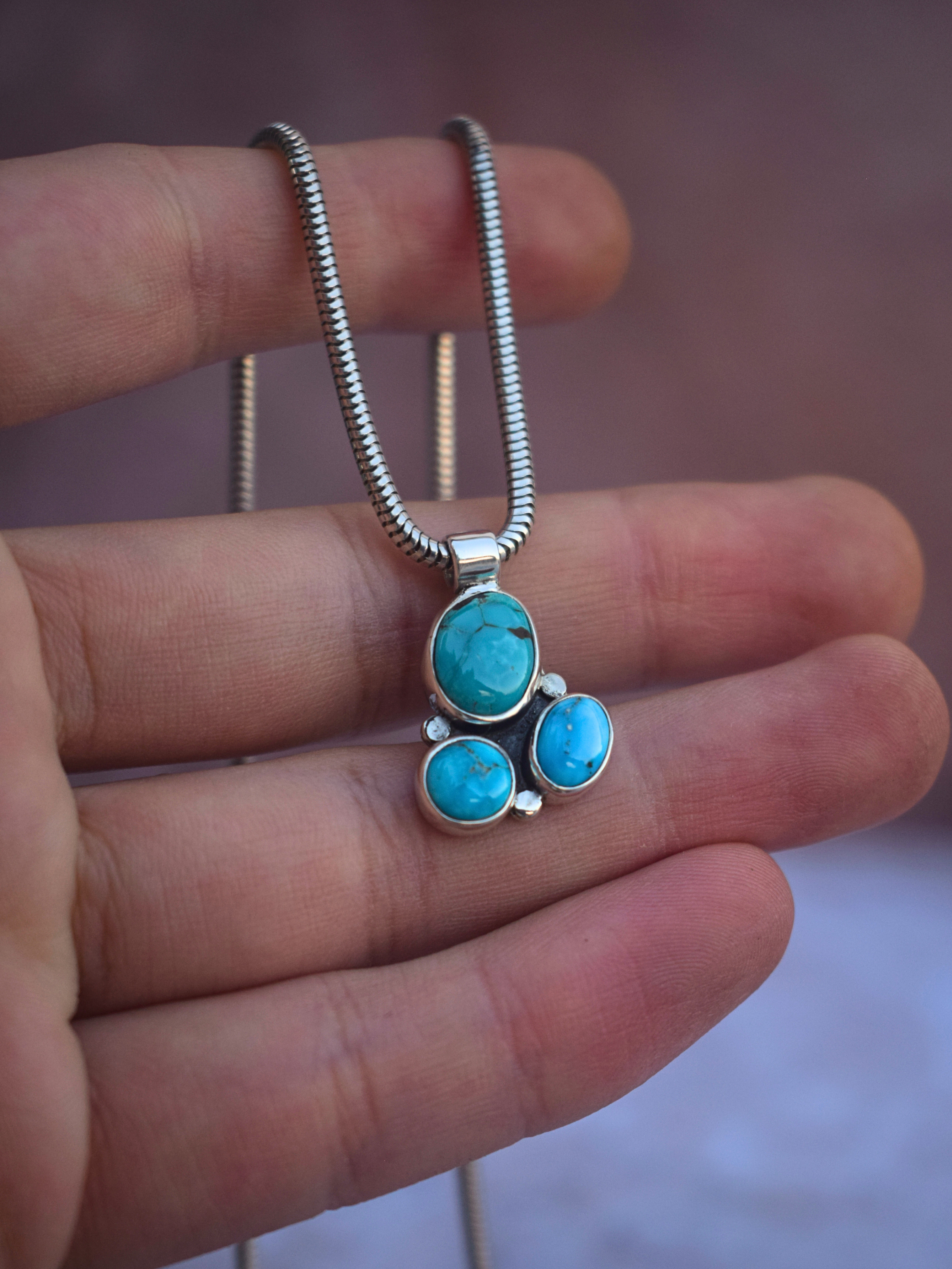 The Trinity Necklace | Fox Turquoise