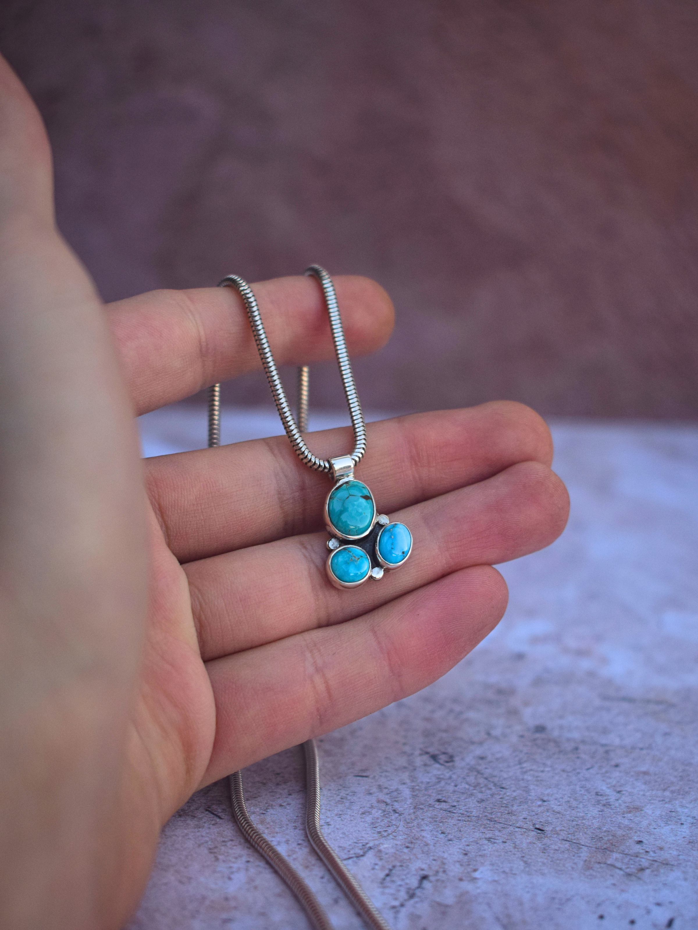 The Trinity Necklace | Fox Turquoise