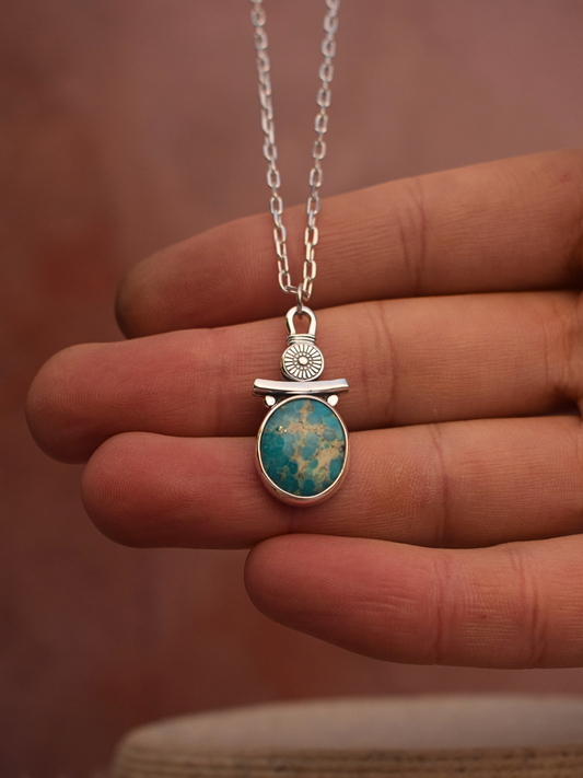 The Meraki Soul Necklace - Carico Lake Turquoise