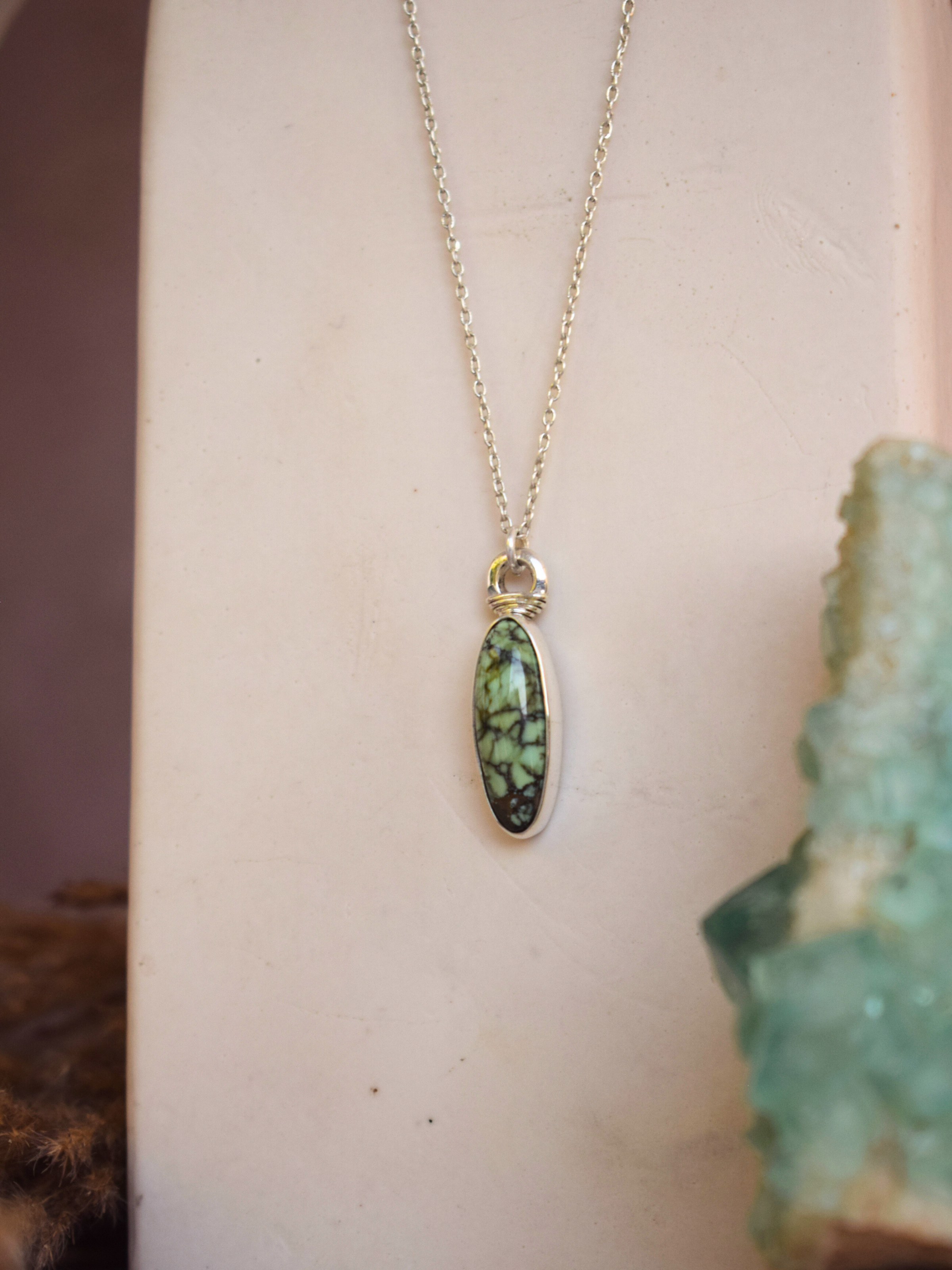Vessel Pendant I - Snowville Variscite