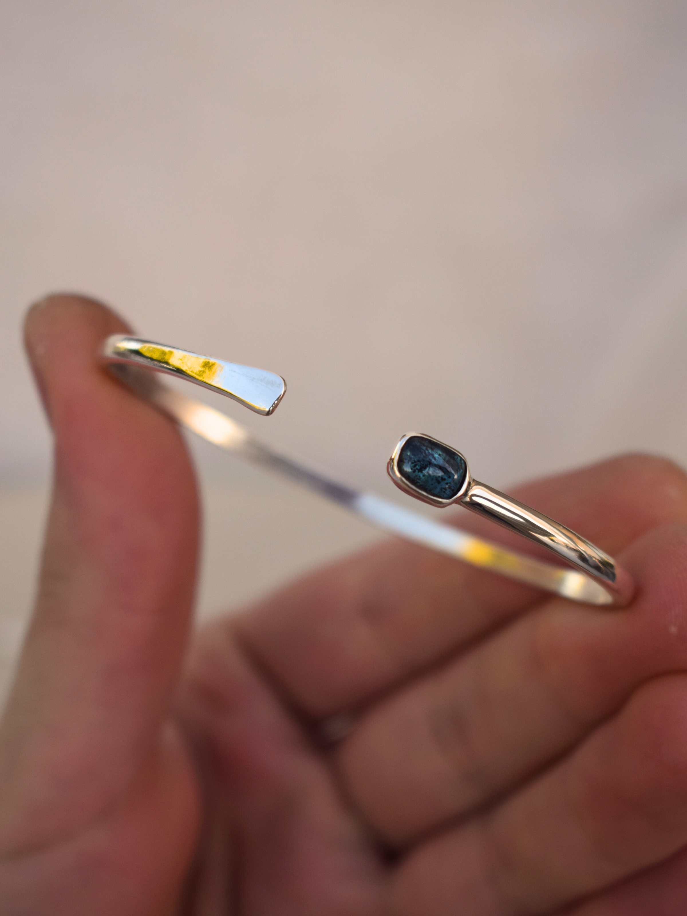 Elnor Cuff - Teal Kyanite