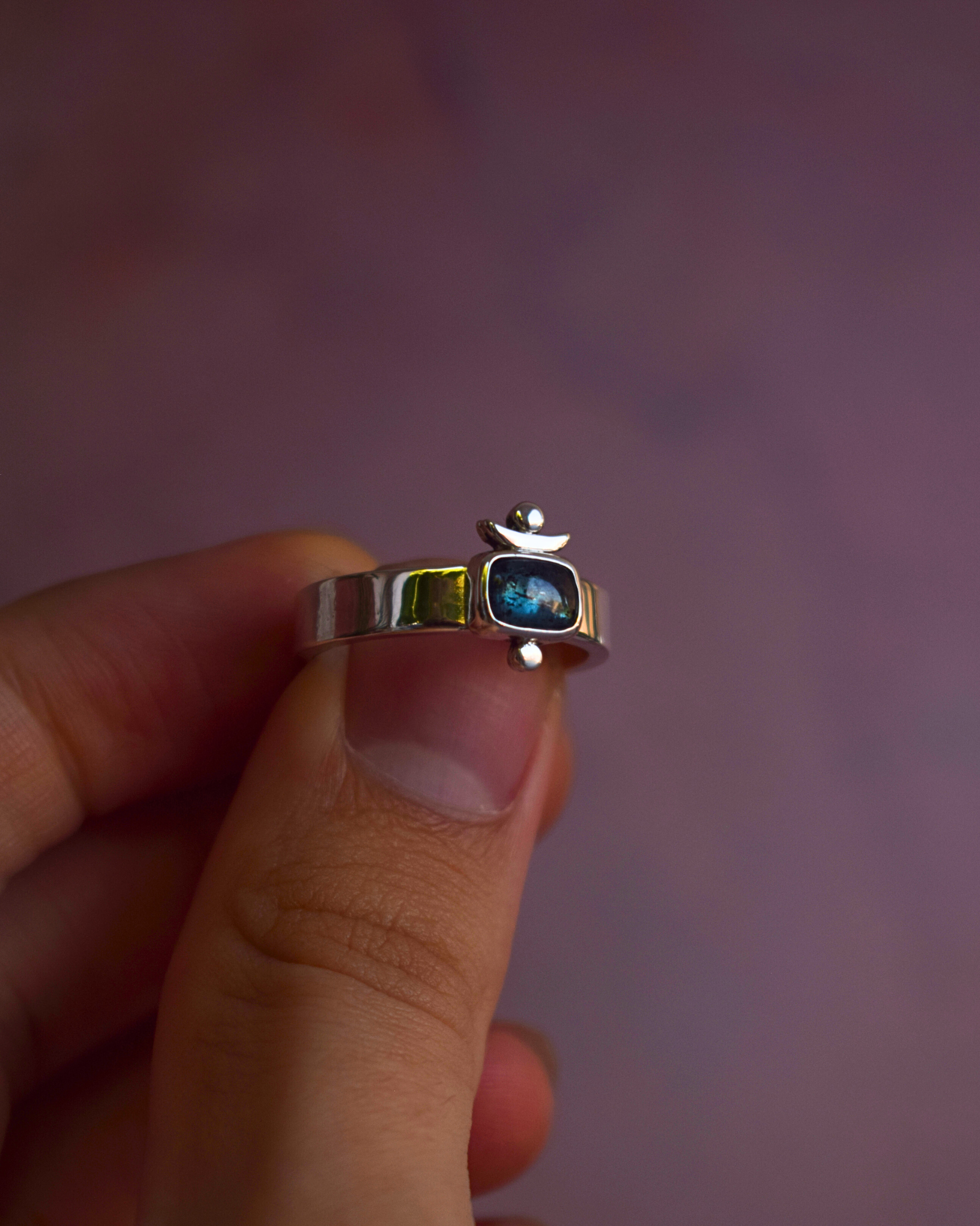 Luminary Ring - Teal Kyanite