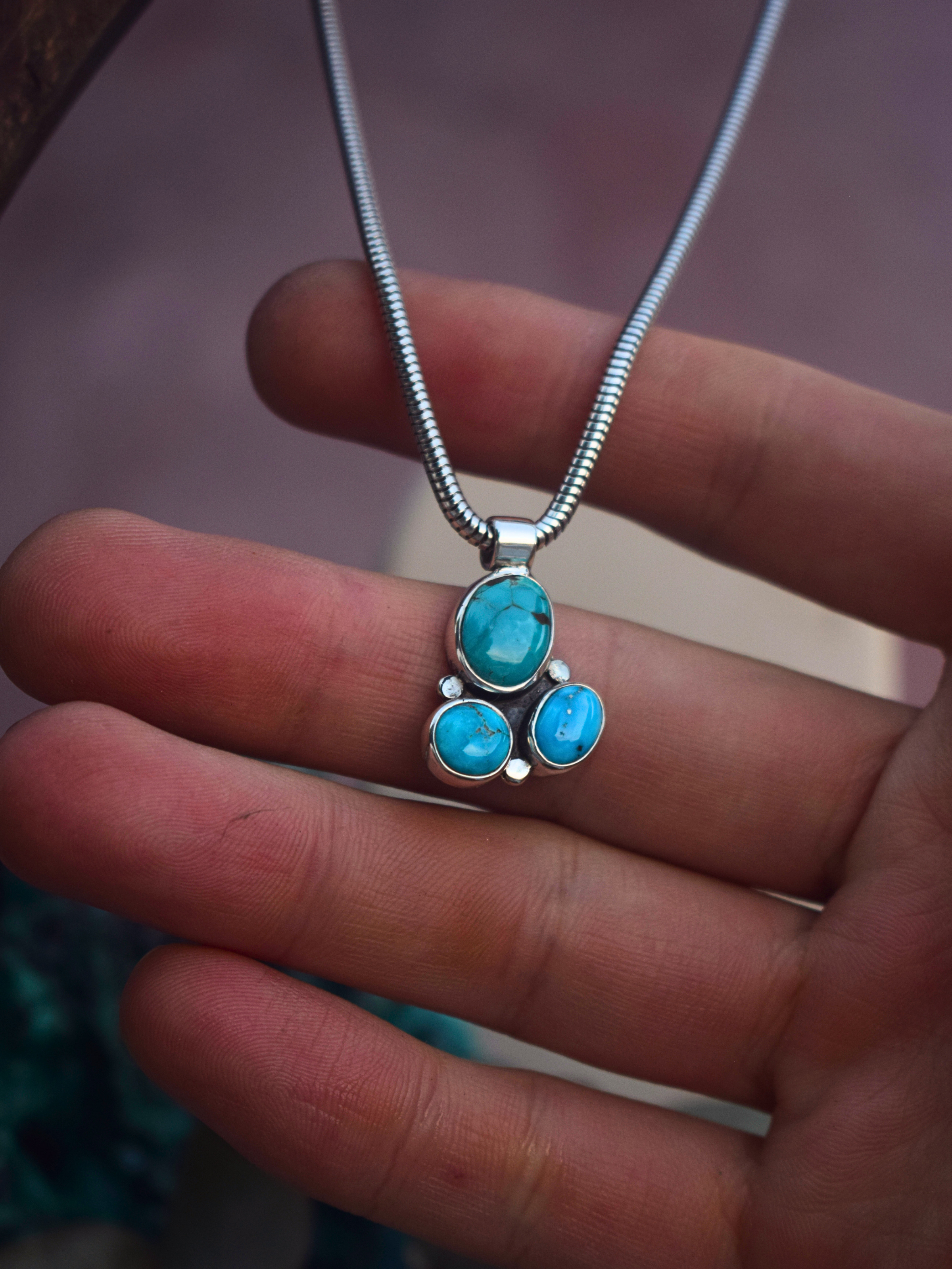 The Trinity Necklace | Fox Turquoise