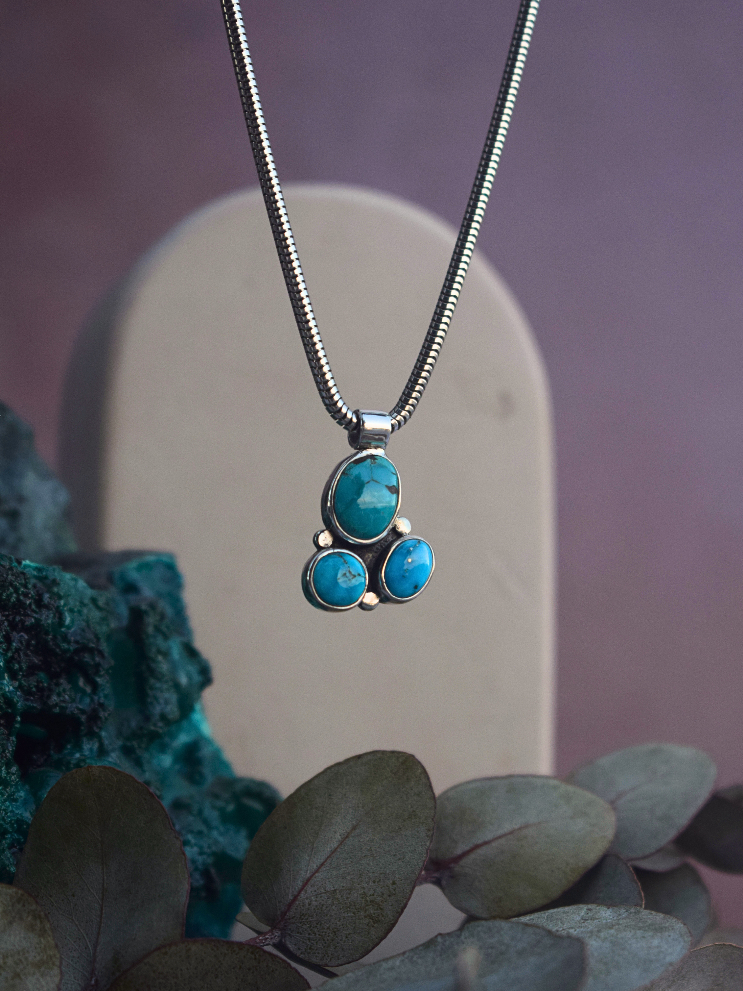 The Trinity Necklace | Fox Turquoise
