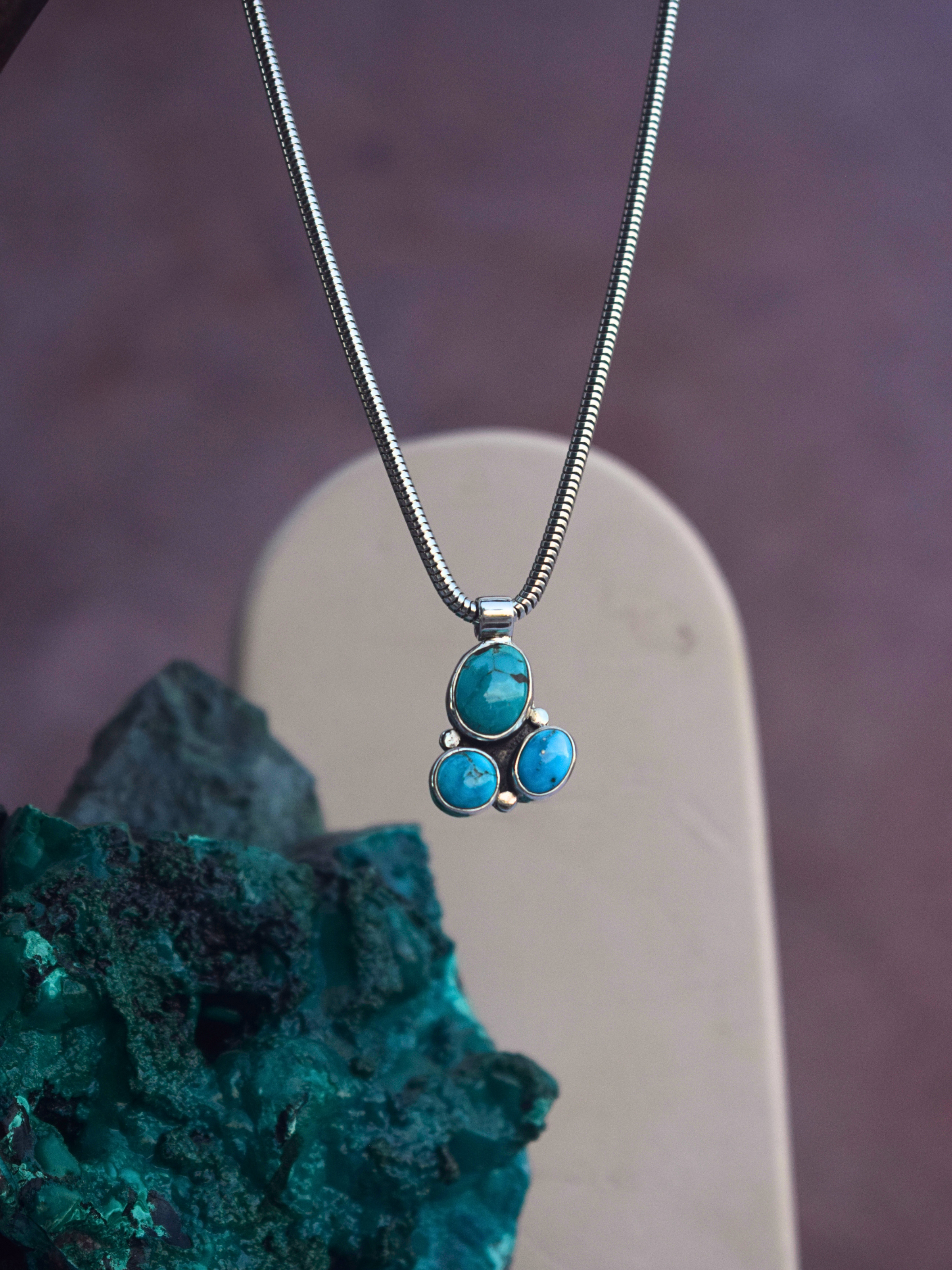 The Trinity Necklace | Fox Turquoise