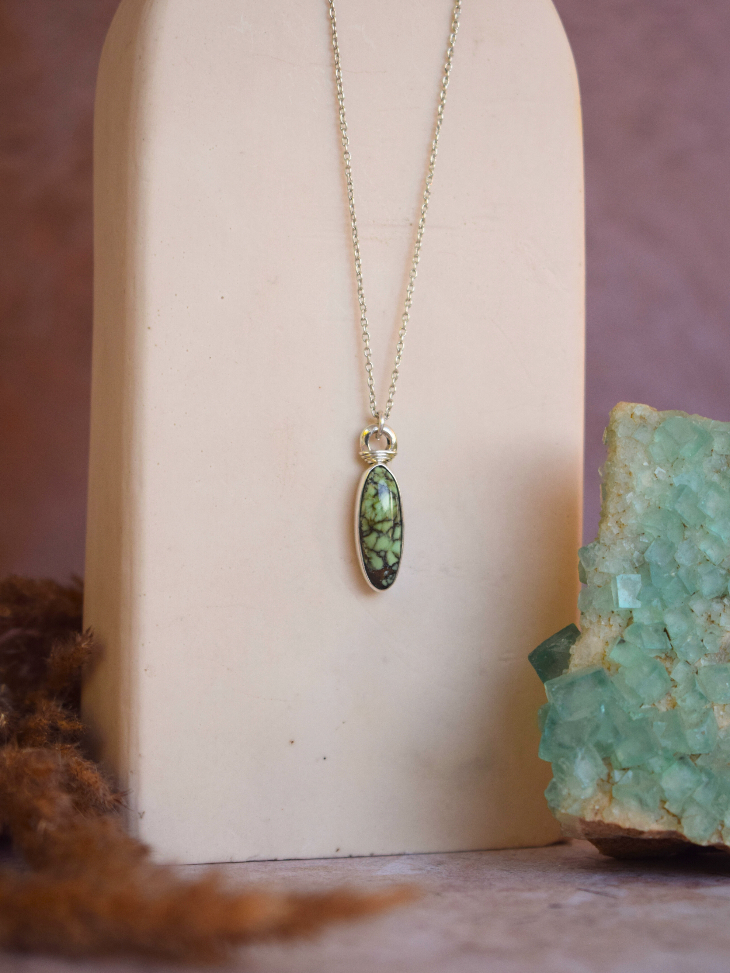 Vessel Pendant I - Snowville Variscite