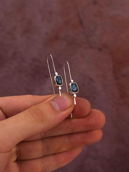 Oracle Drop Earrings - Teal Kyanite