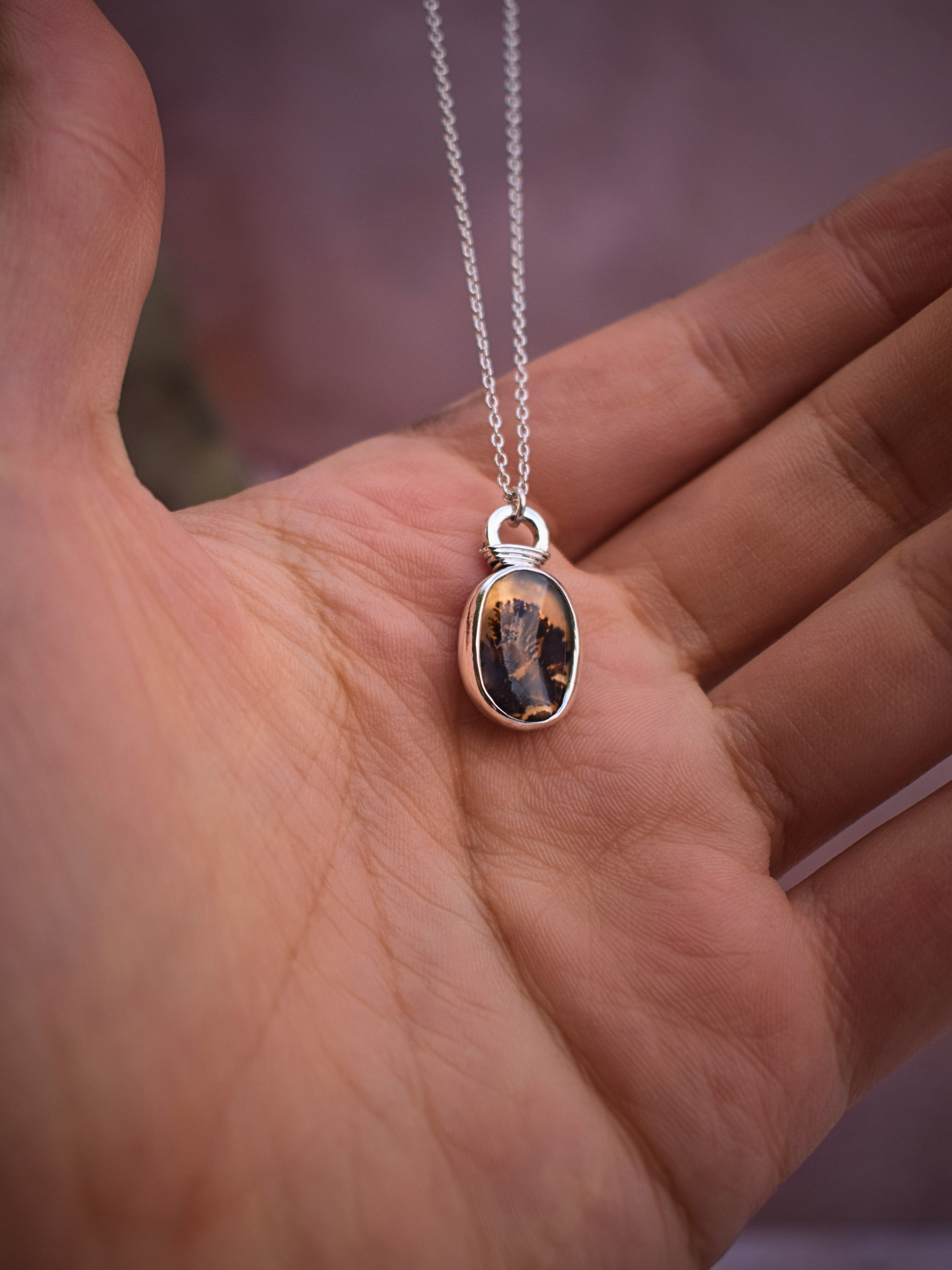 Vessel Necklace | Dendritic Agate