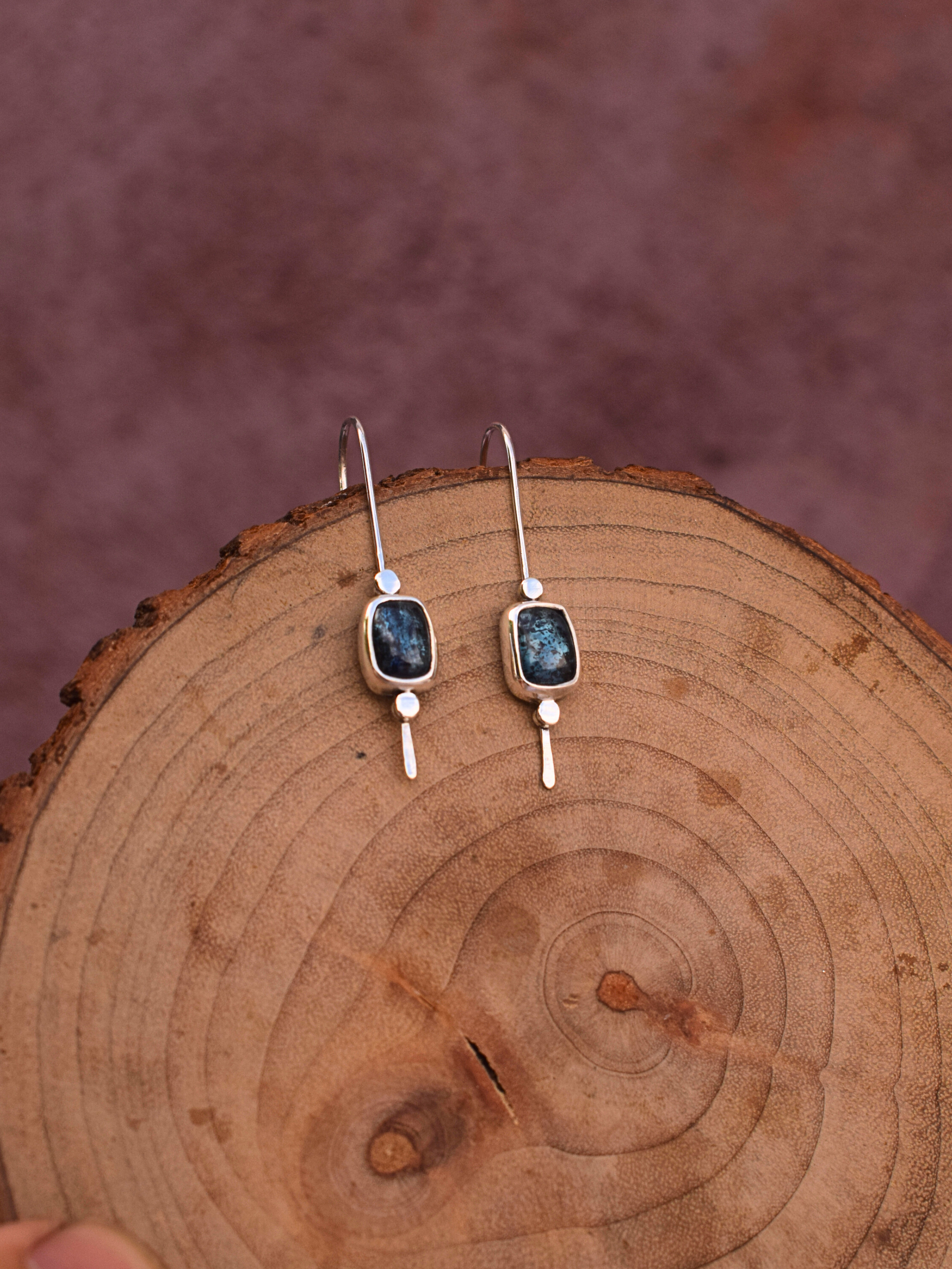 Oracle Drop Earrings - Teal Kyanite