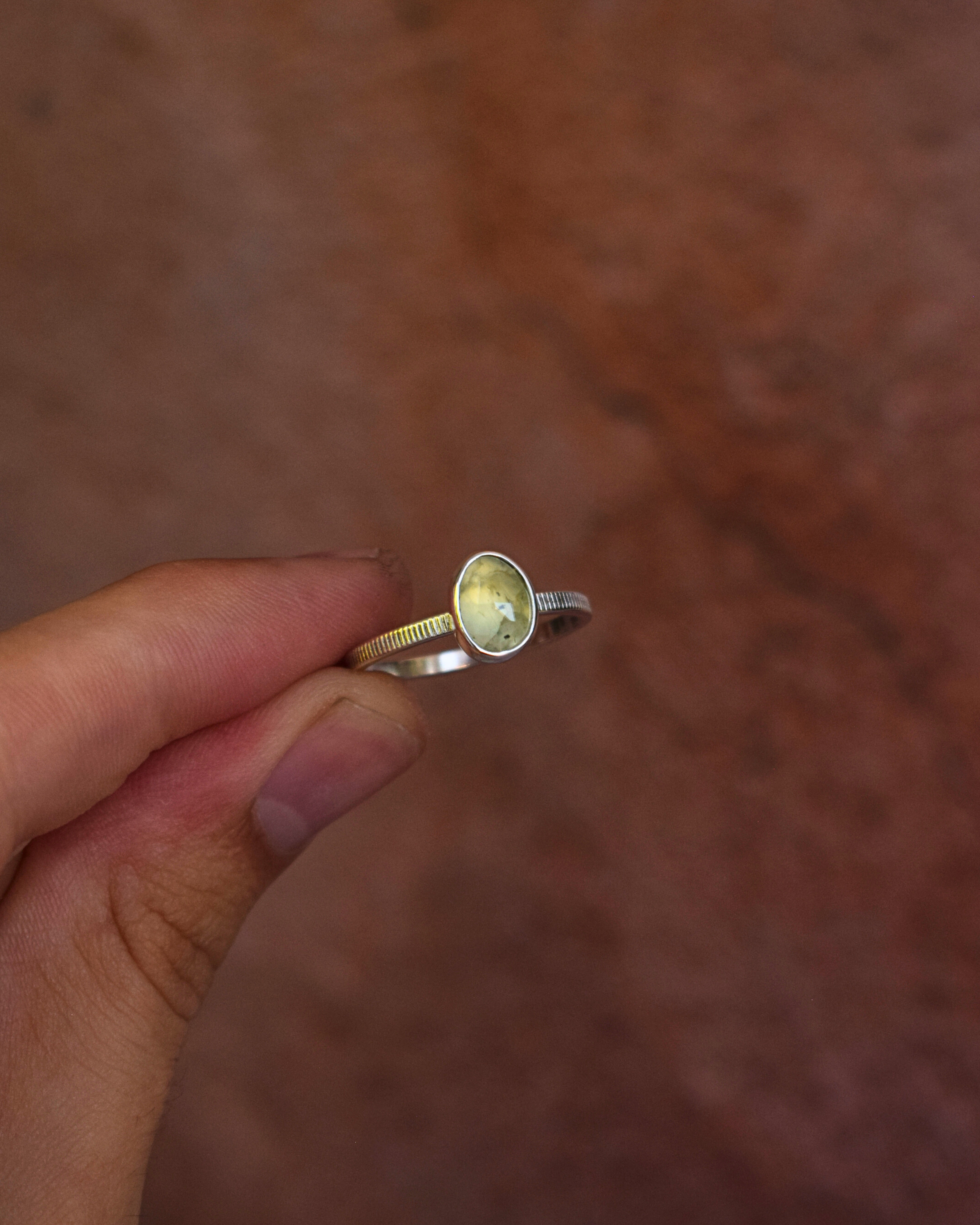 Devotion Ring - Prehnite