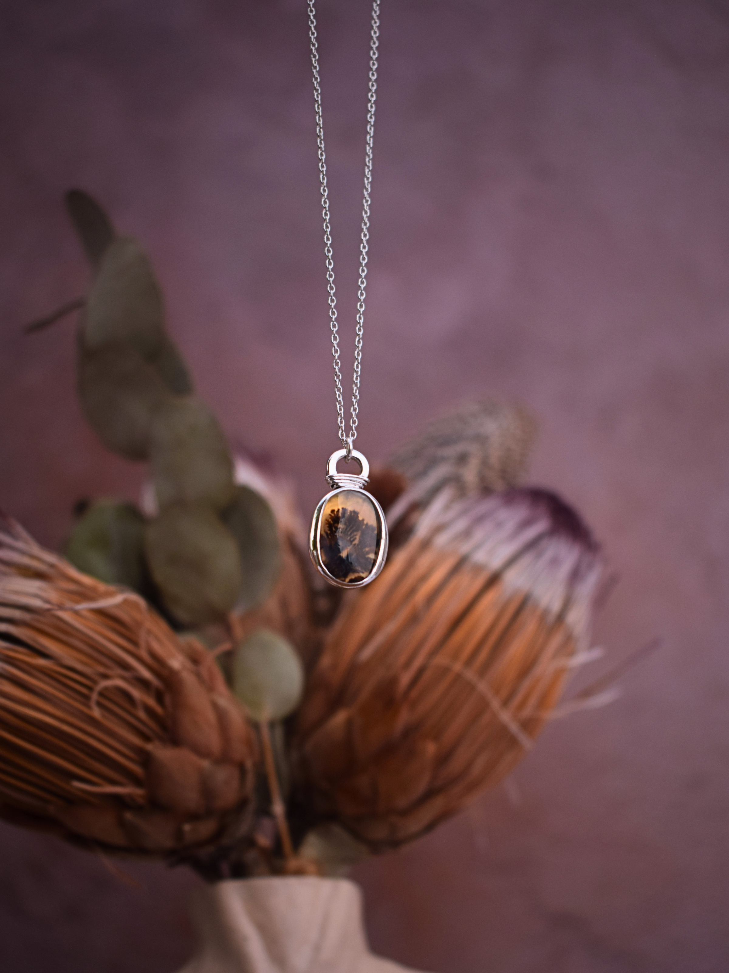 Vessel Necklace | Dendritic Agate
