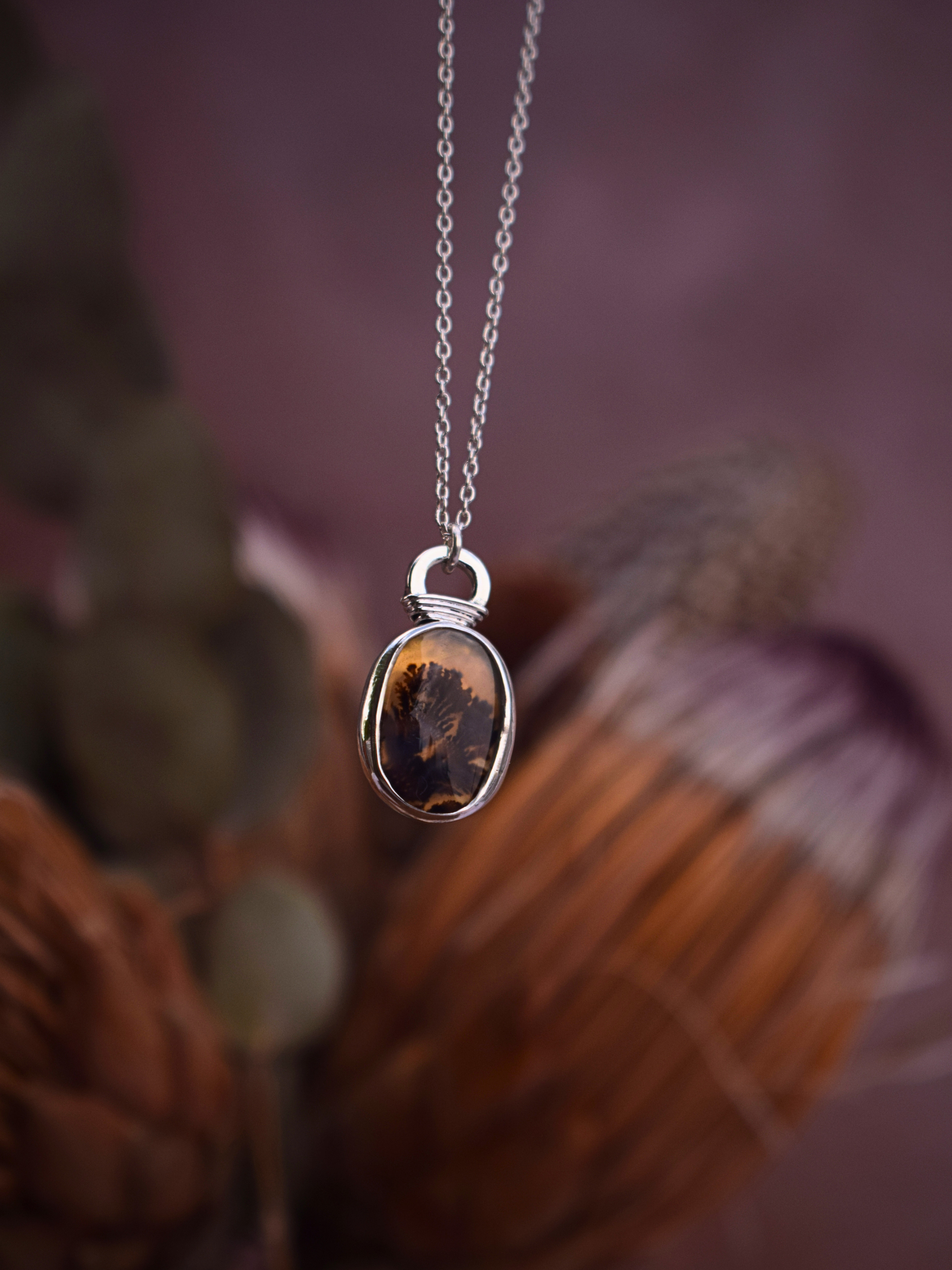 Vessel Necklace | Dendritic Agate