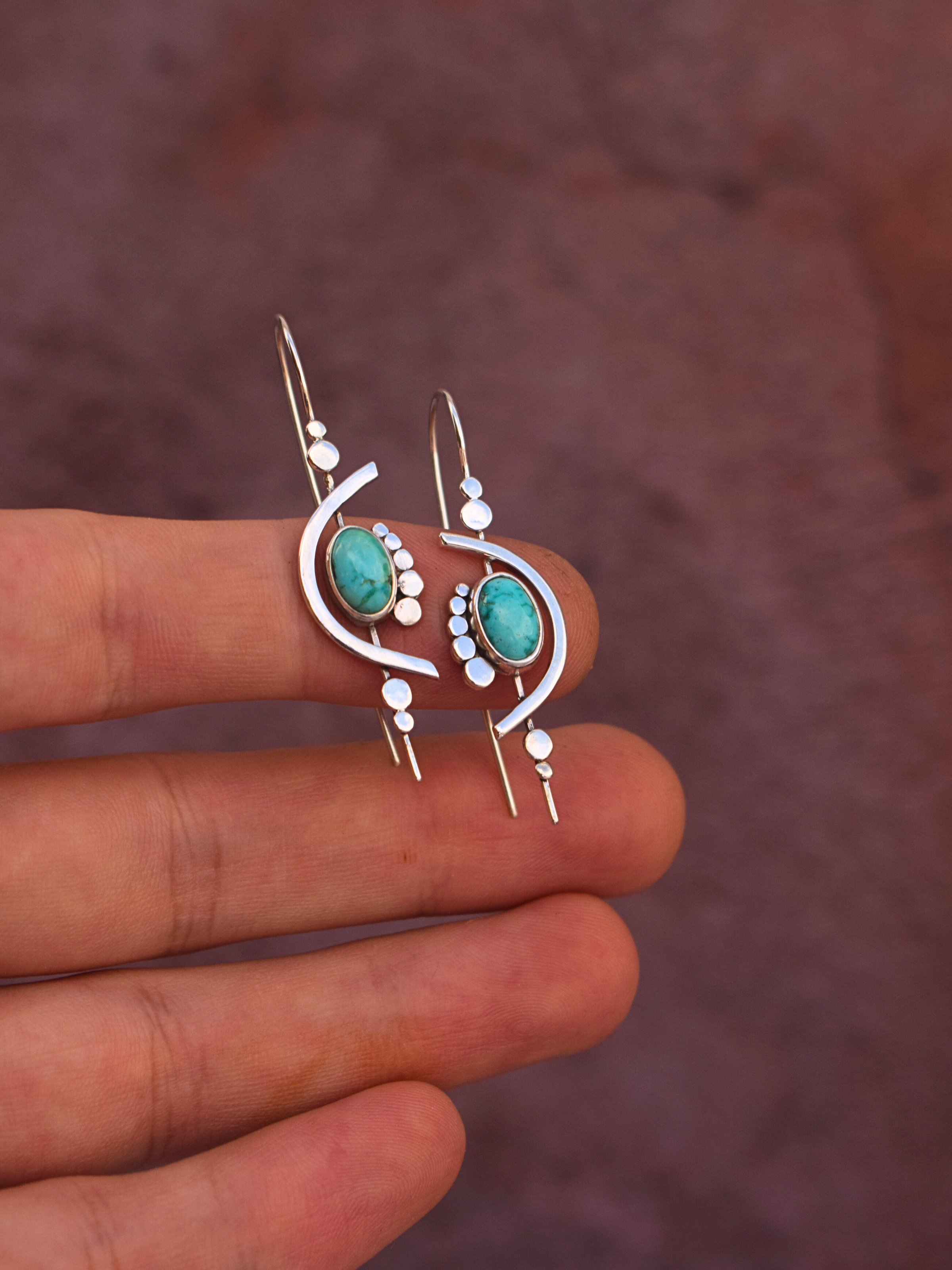 Tears of Aphrodite Earrings - Sierra Bella Turquoise