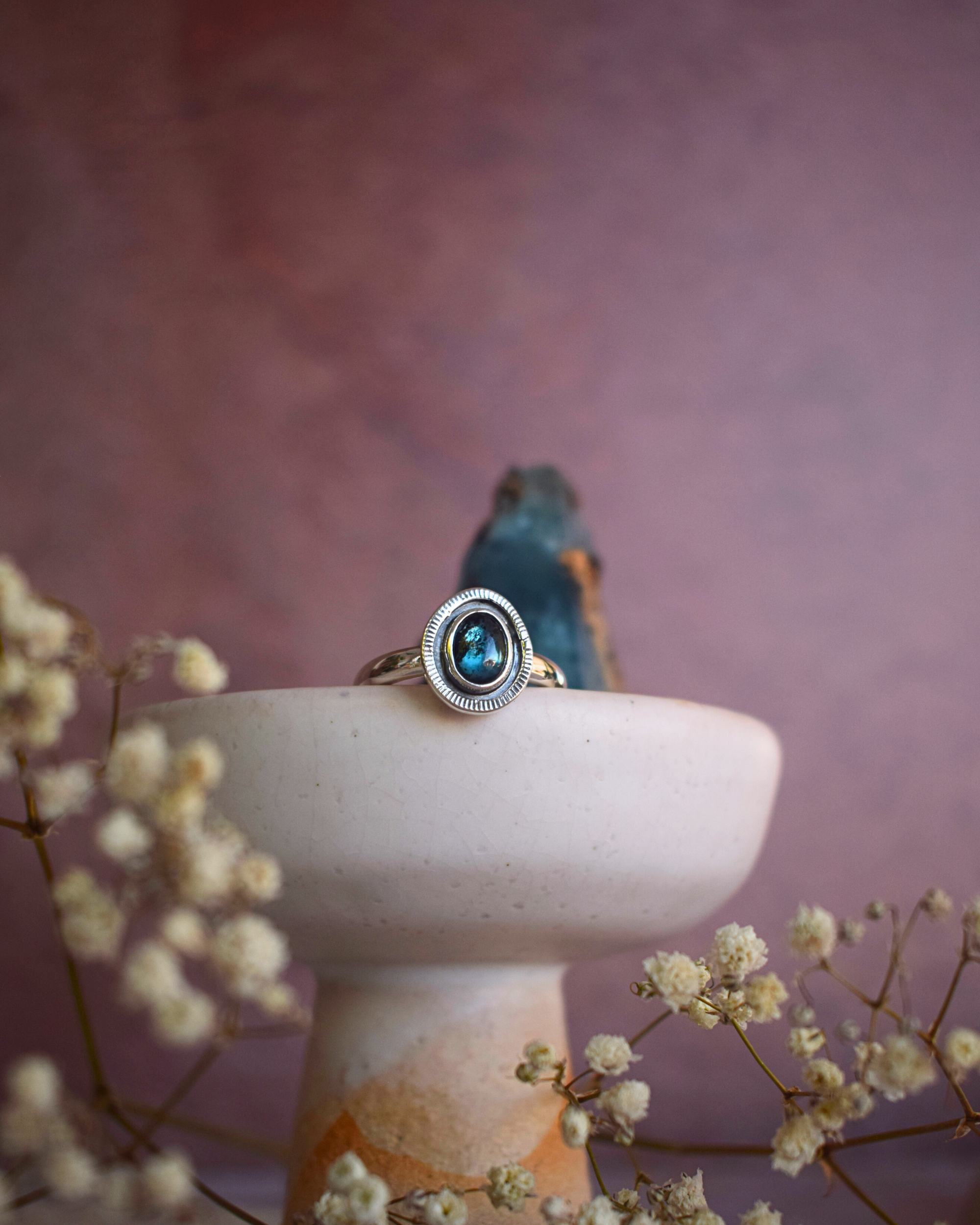 Ellara Ring - Teal Kyanite