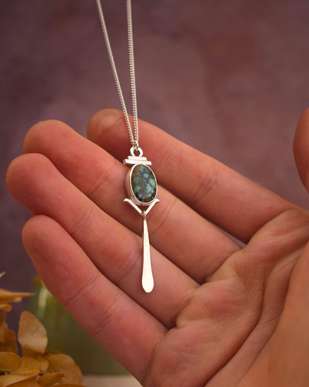 Sacred Light Necklace - New Lander Variscite 1