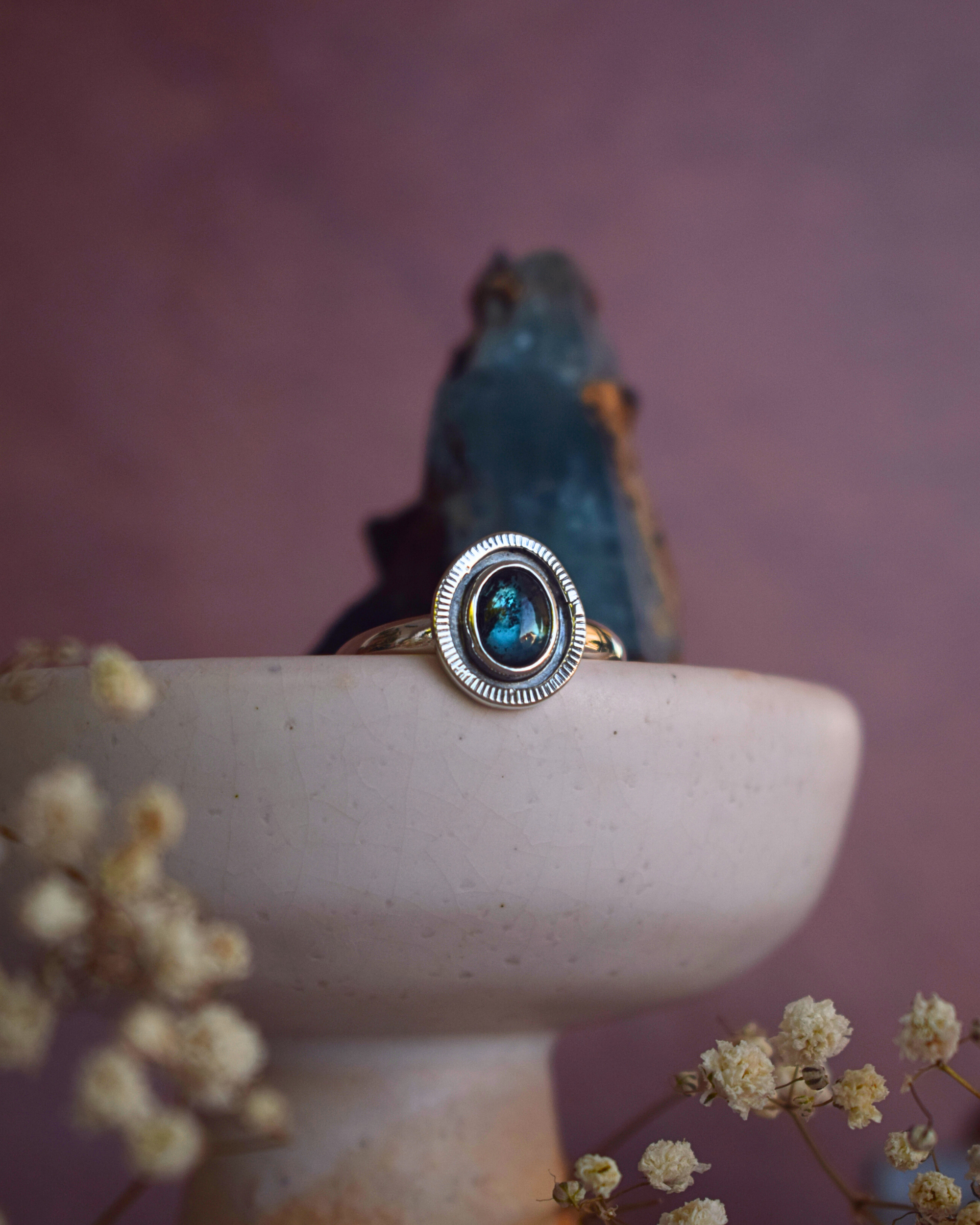 Ellara Ring - Teal Kyanite