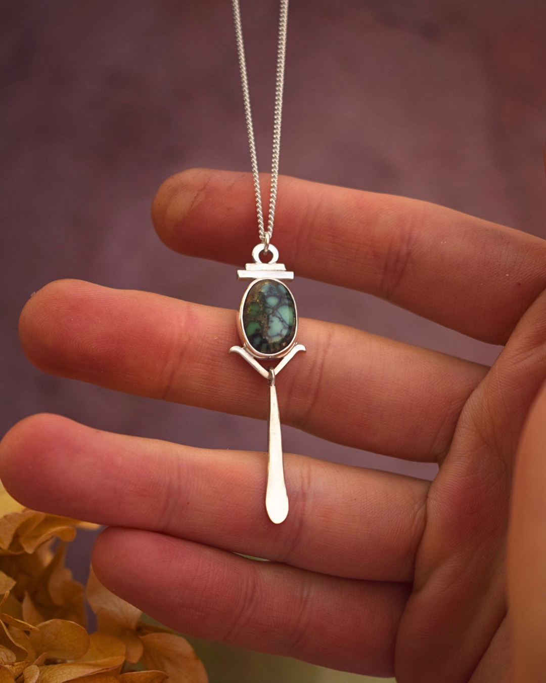 Sacred Light Necklace - New Lander Variscite 1