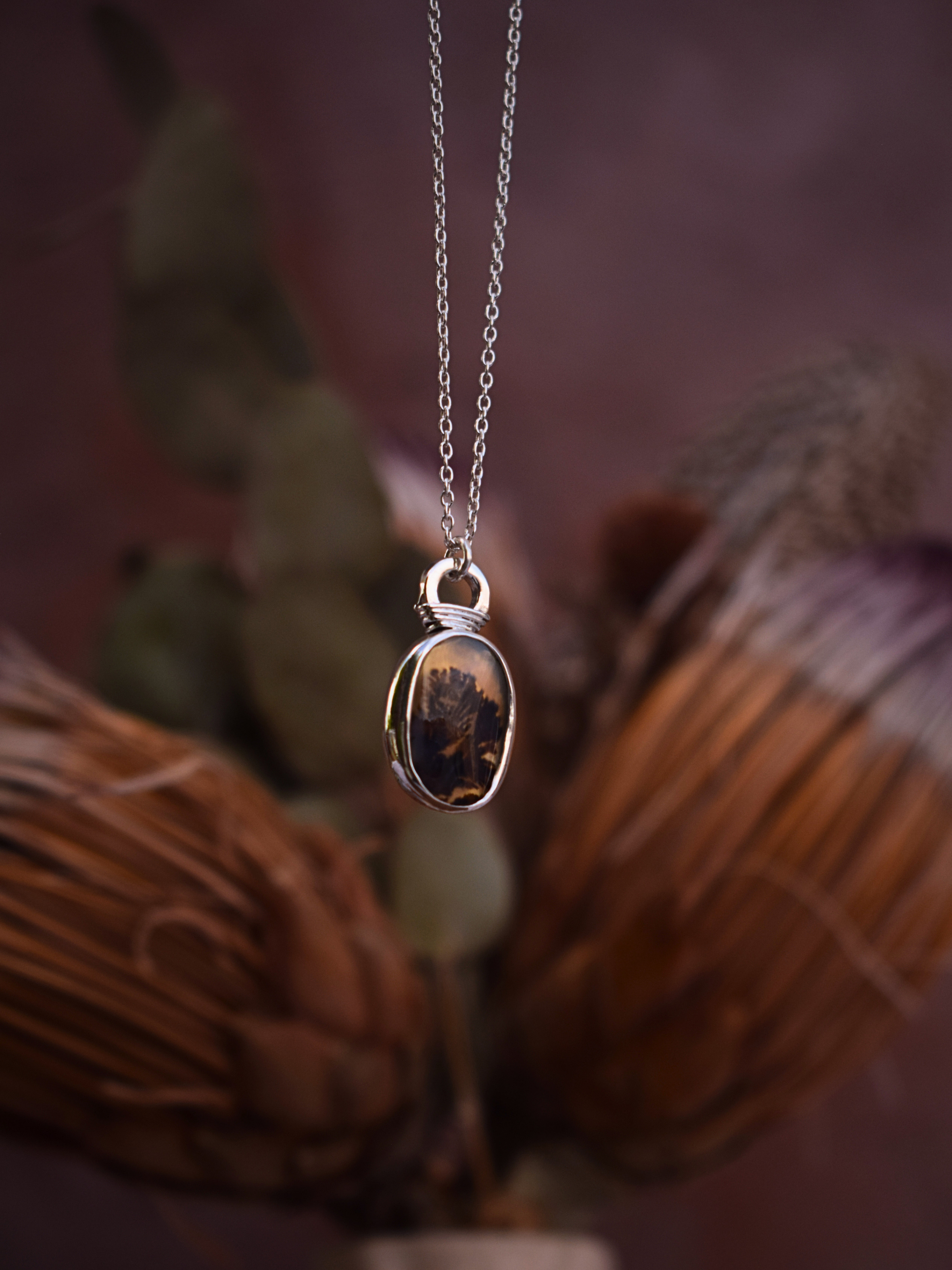 Vessel Necklace | Dendritic Agate