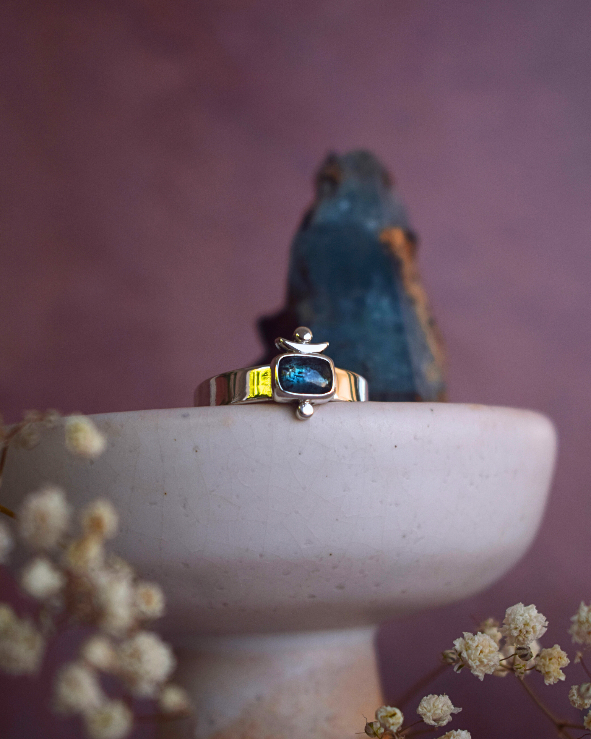 Luminary Ring - Teal Kyanite