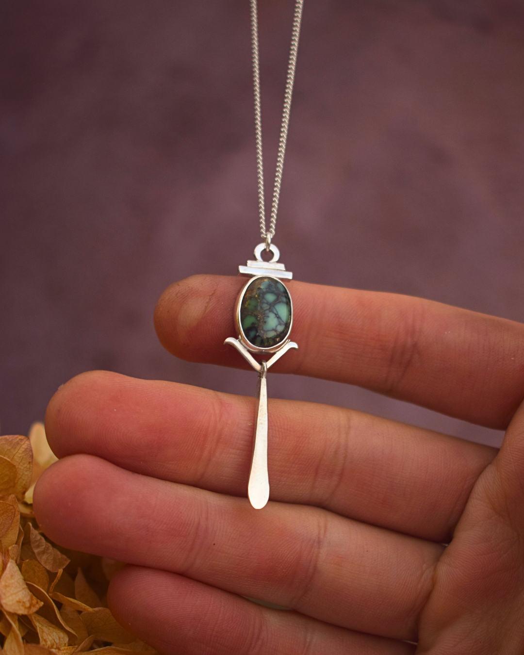 Sacred Light Necklace - New Lander Variscite 1