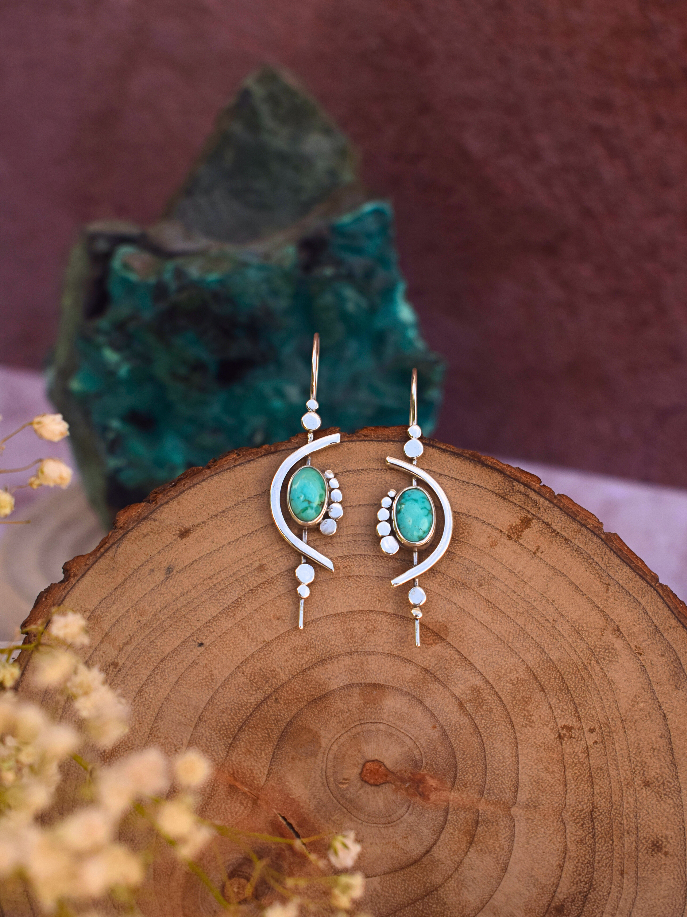 Tears of Aphrodite Earrings - Sierra Bella Turquoise