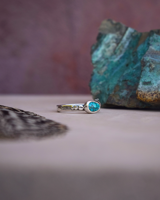 The Hestia Ring | Blue Bird Turquoise