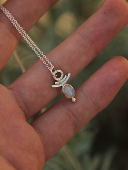 Divinity Necklace  - Sterling Silver Moonstone Necklace