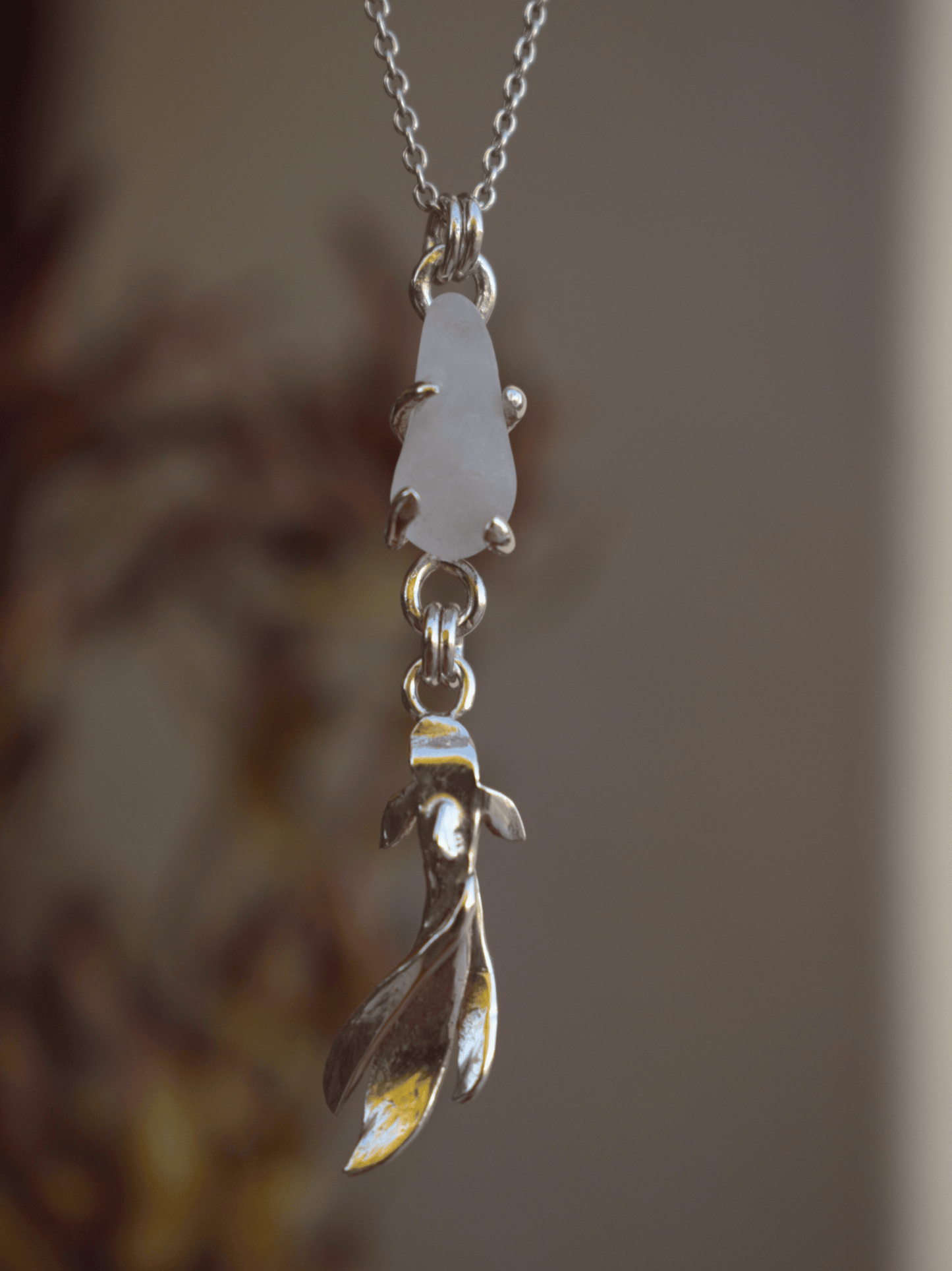 Koi Spirit Necklace - Sea Glass