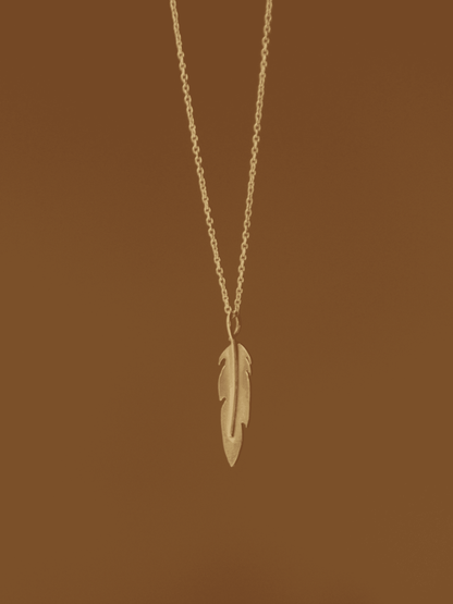 Silver Feather Necklace My Store 