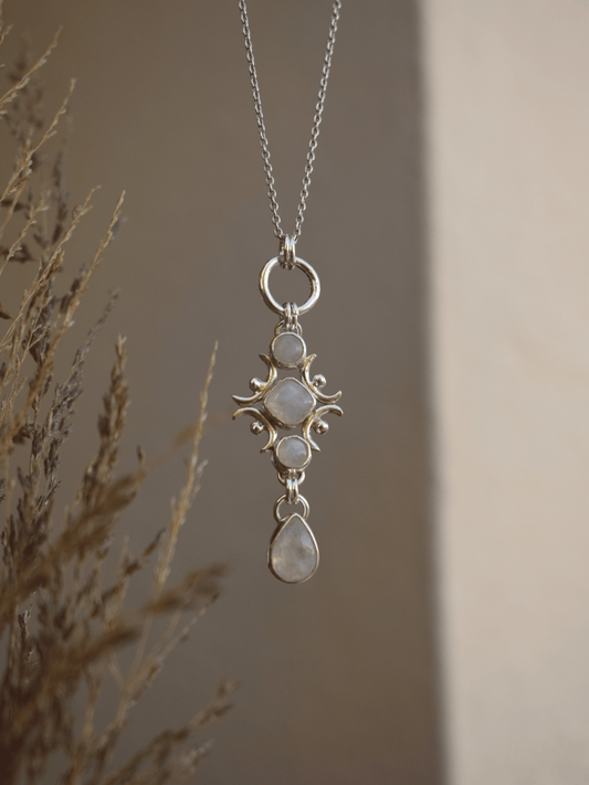 Midnight Pendant - Sterling Silver and Moonstone