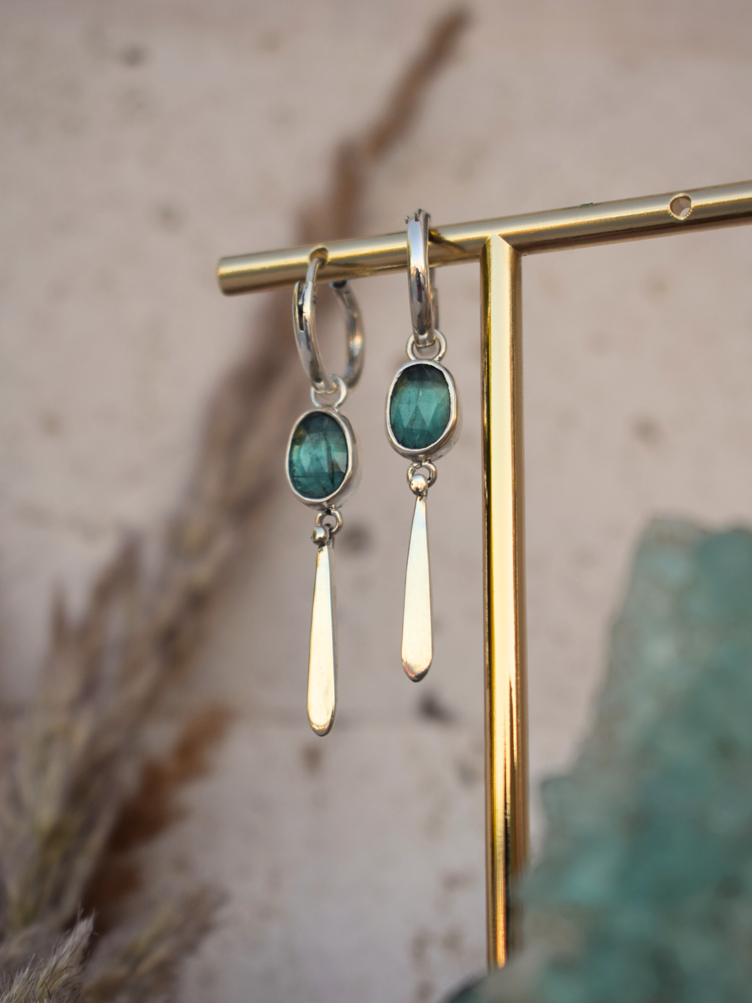 Coralis Hoops - Kyanite