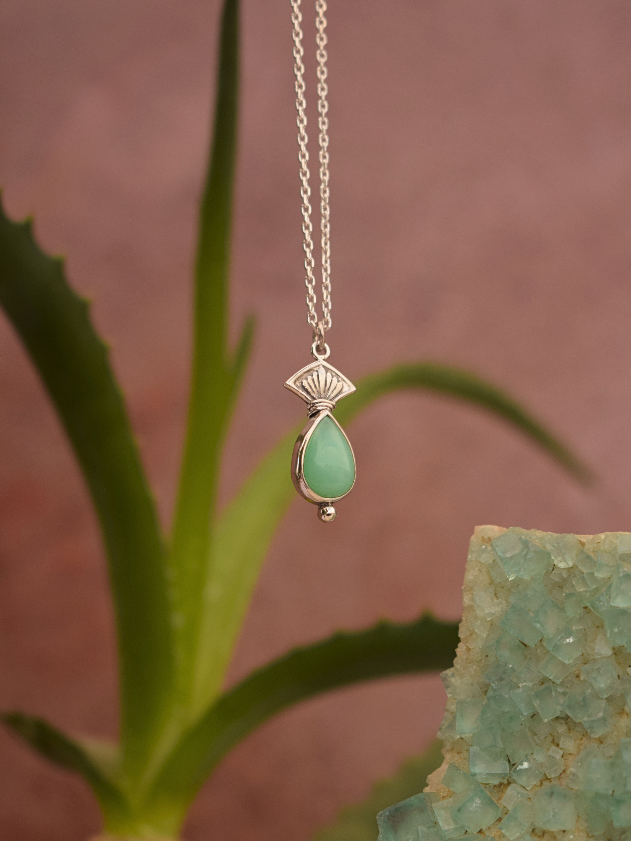 Amrit Necklace - Chrysoprase