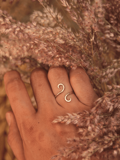 Spiral Ring - Sterling Silver Adjustable Ring