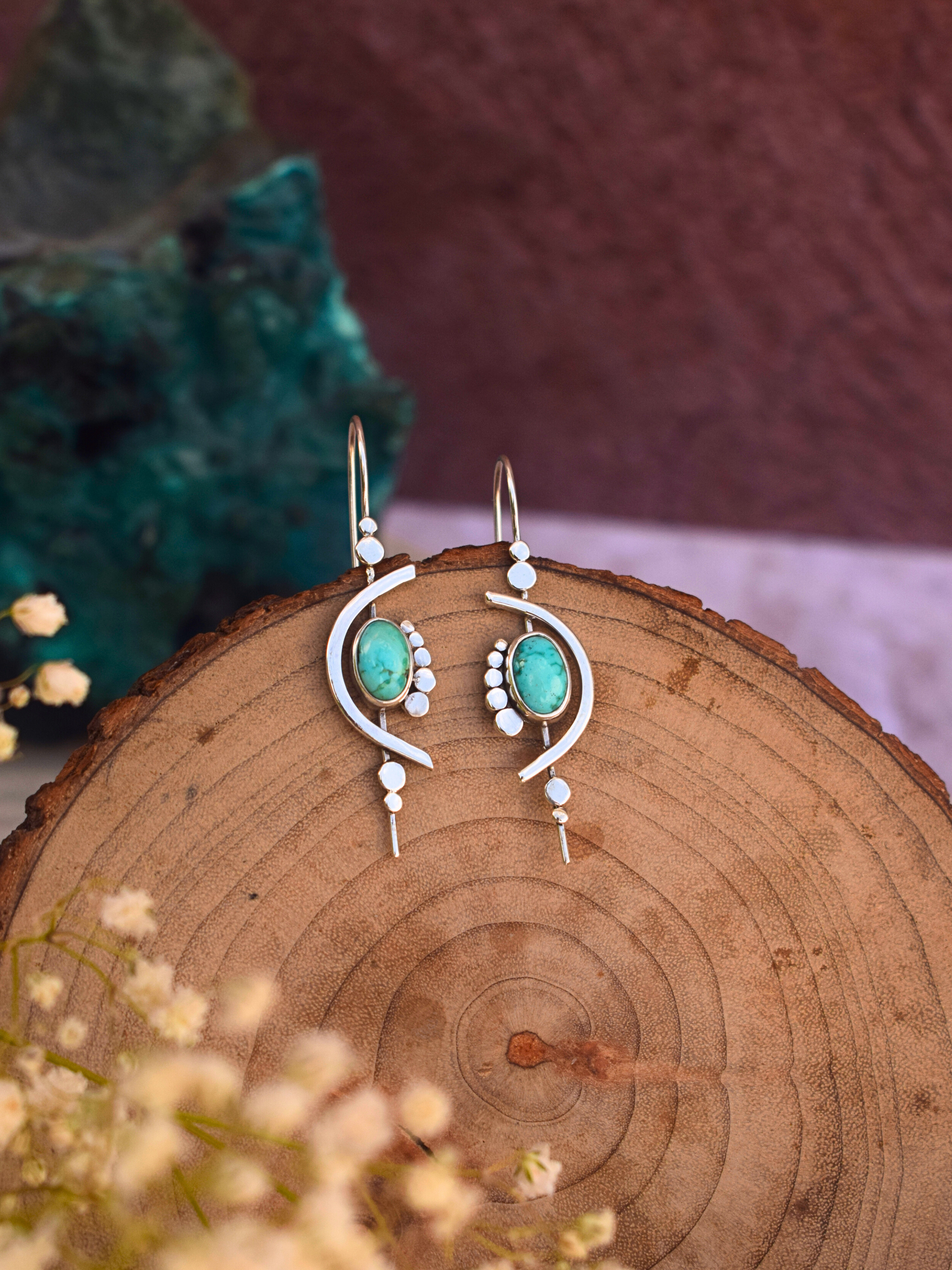 Tears of Aphrodite Earrings - Sierra Bella Turquoise