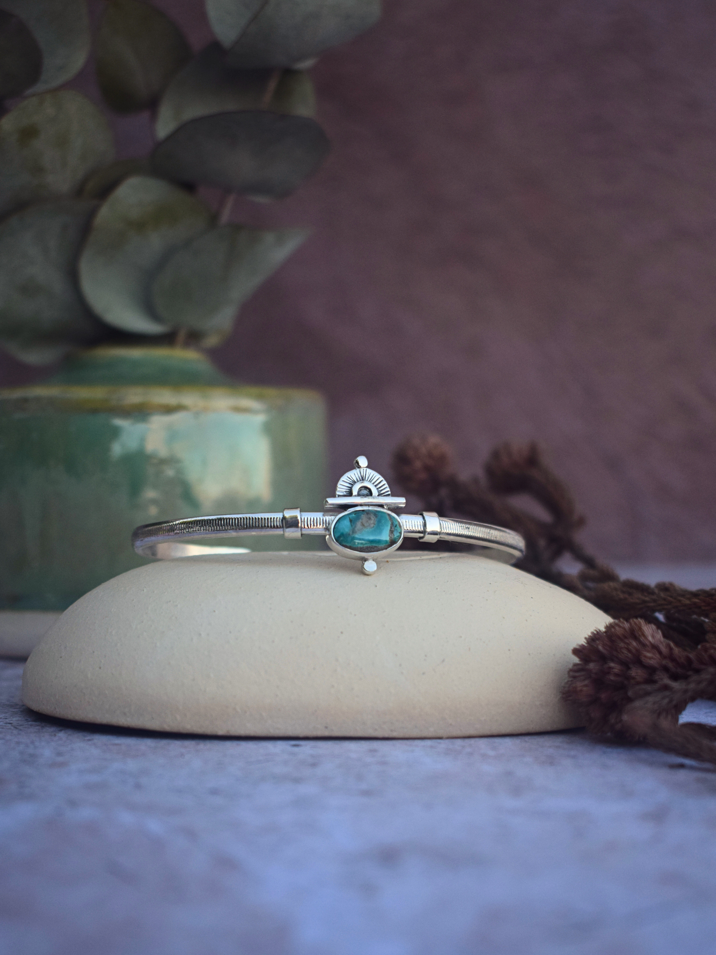 The Soar Cuff | Fox Turquoise