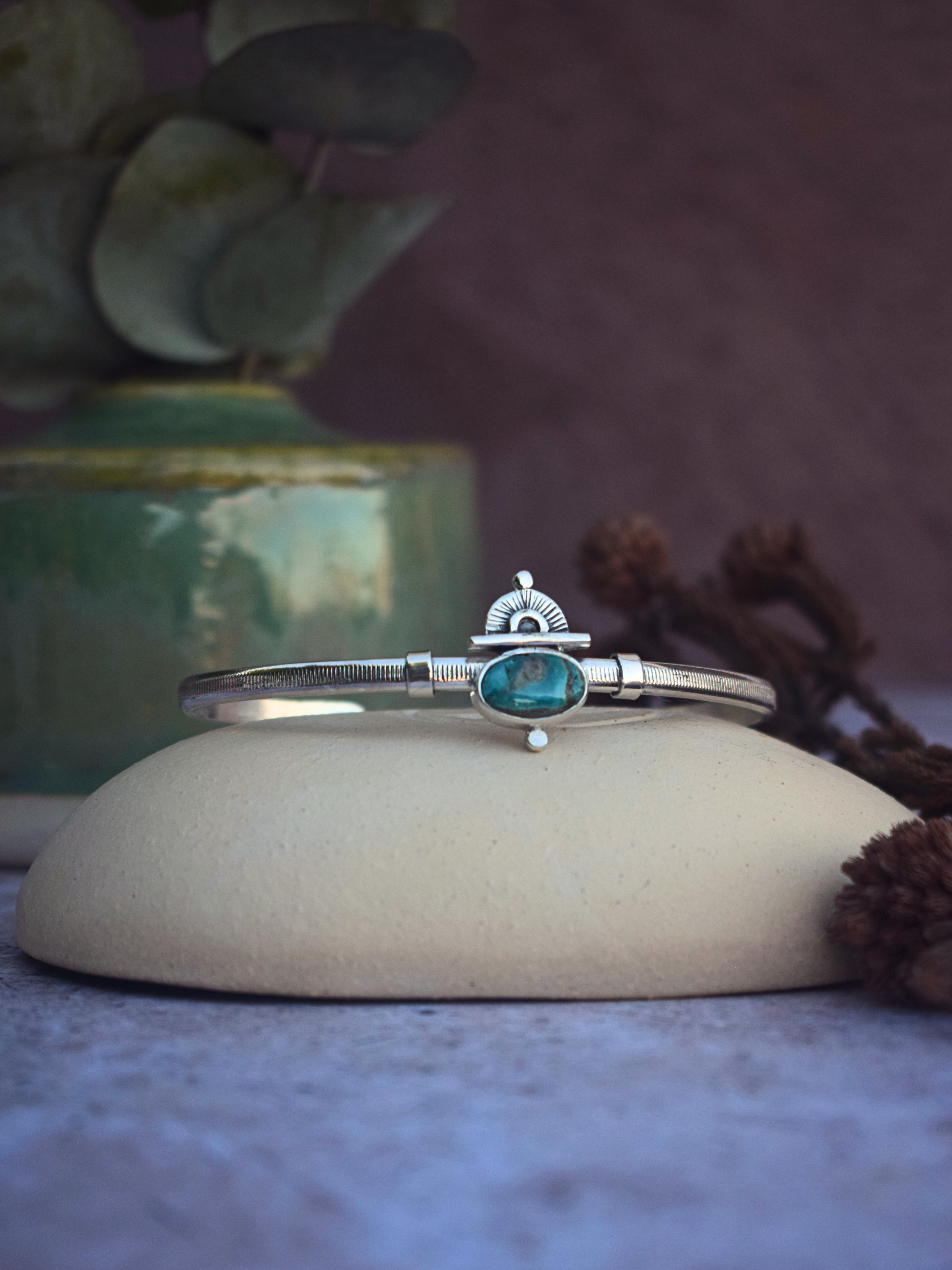 The Soar Cuff | Fox Turquoise