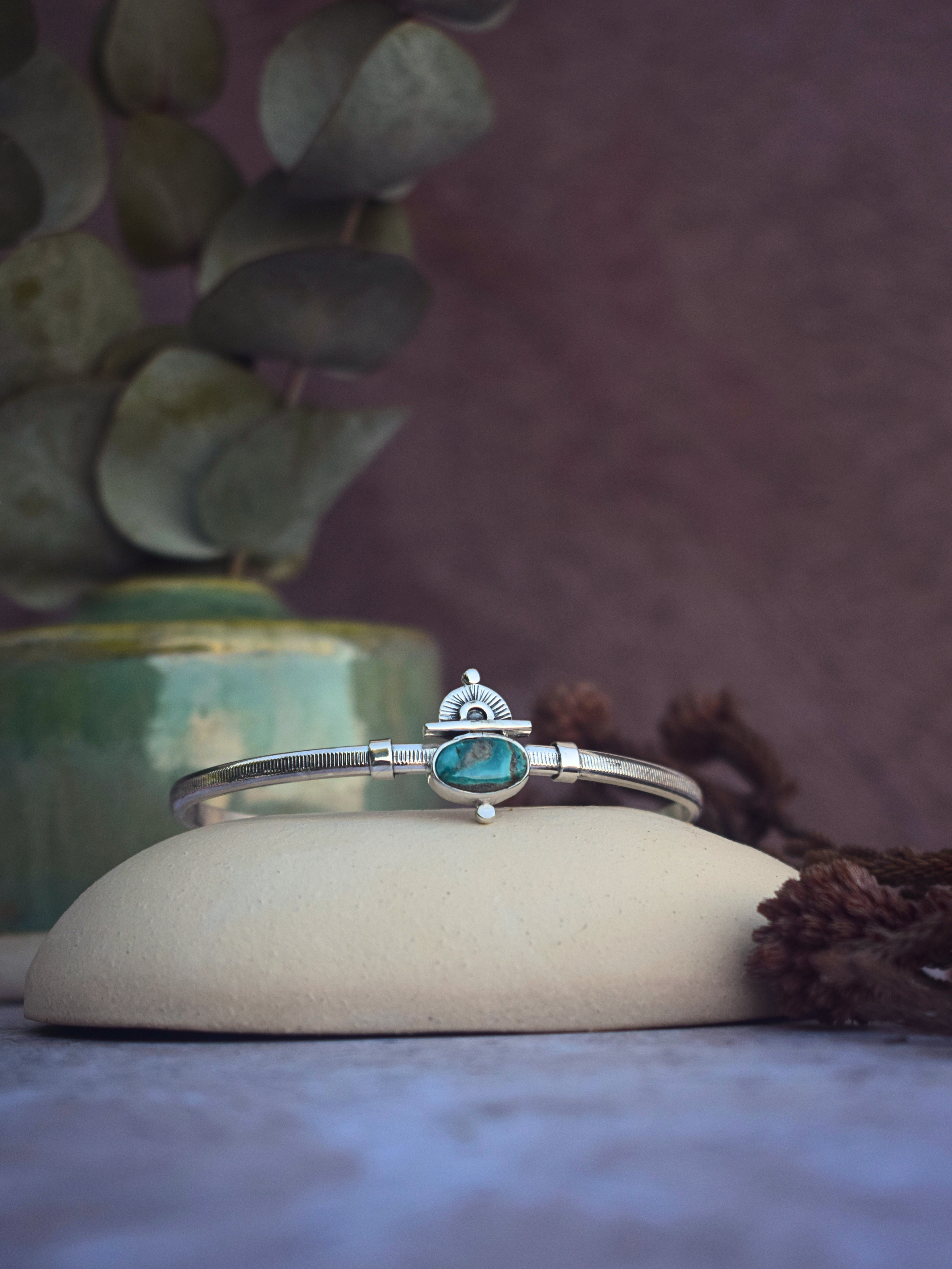 The Soar Cuff | Fox Turquoise