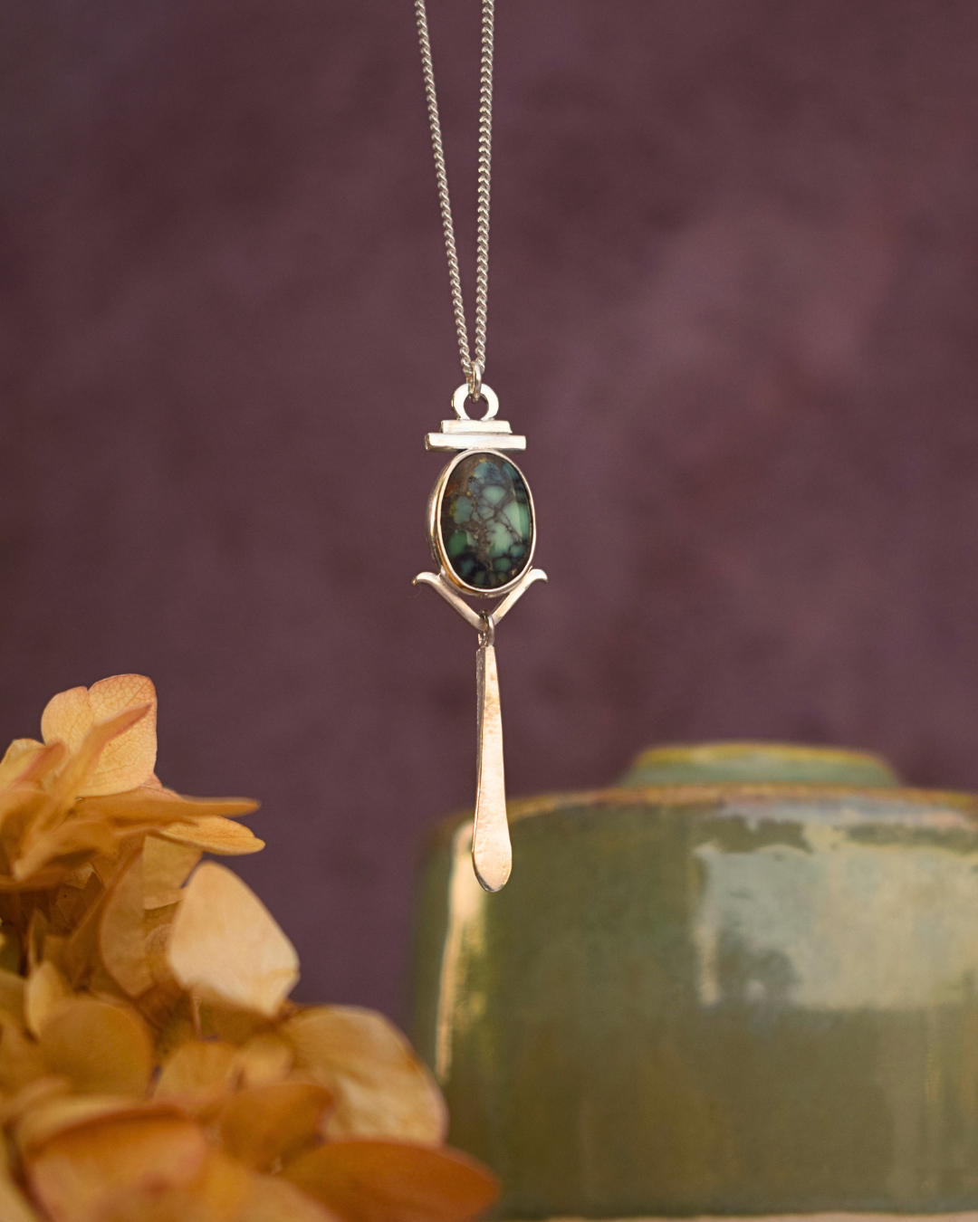 Sacred Light Necklace - New Lander Variscite 1